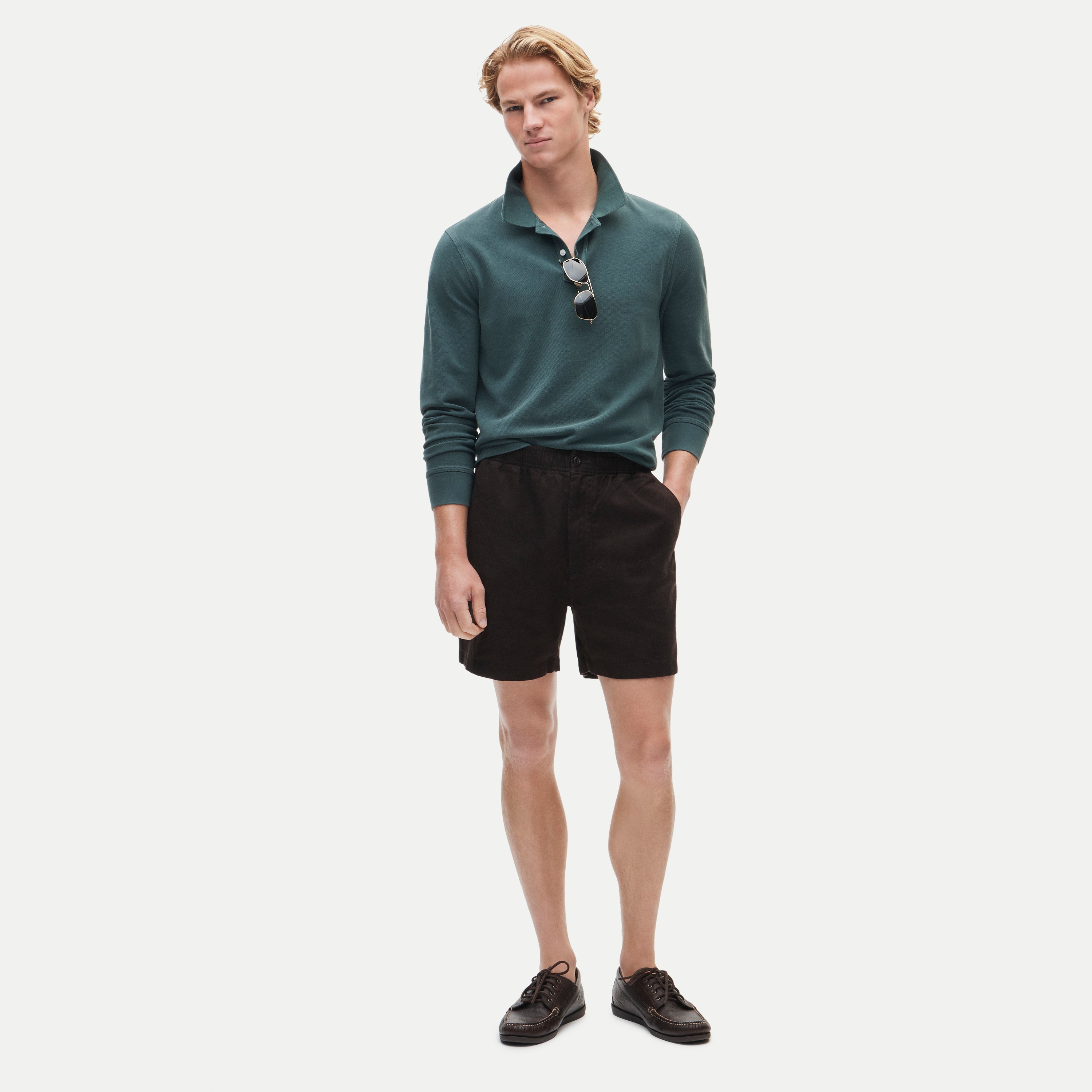 5.5'' Pier short in cotton-linen blend - thumbnail 6