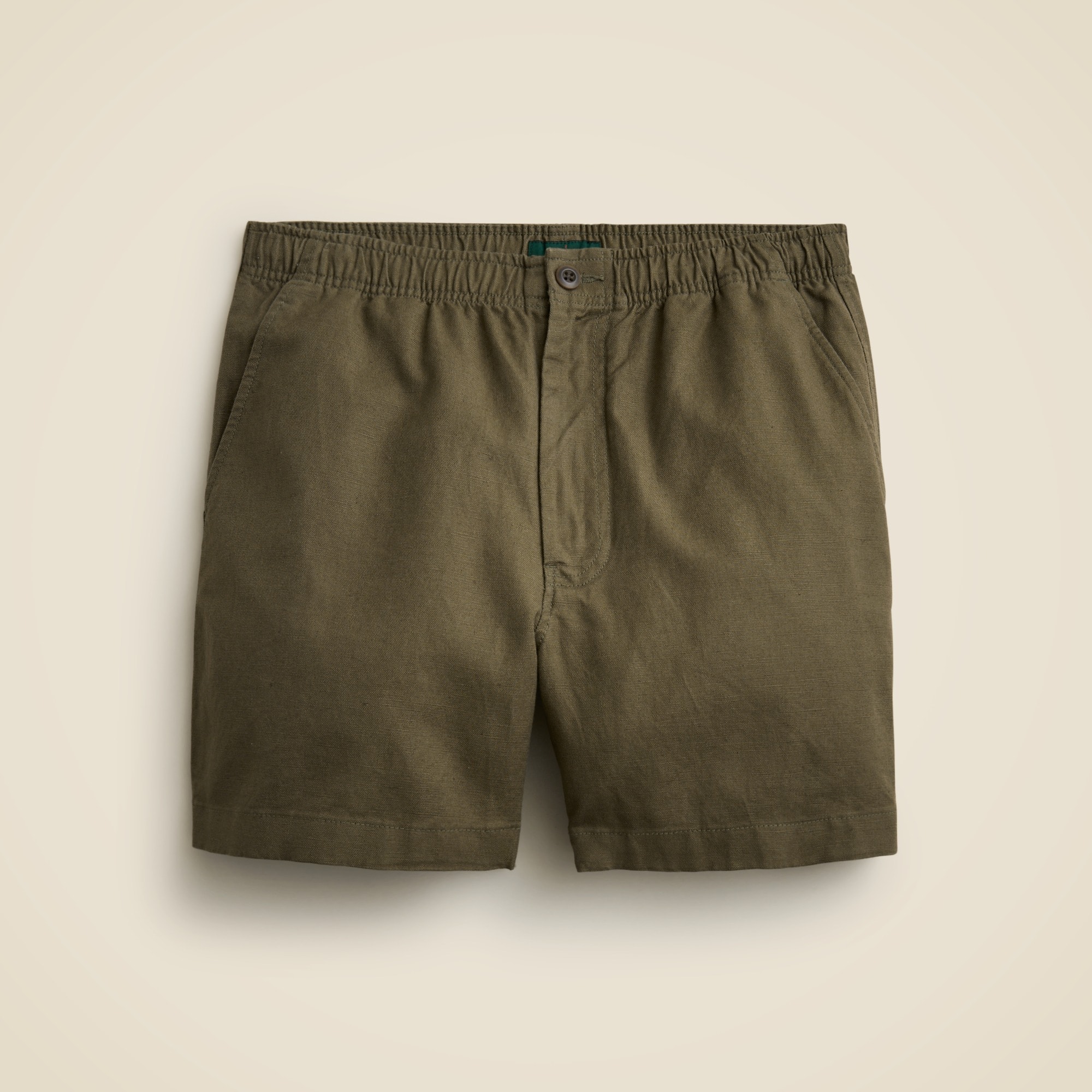 mens 5.5'' Pier short in cotton-linen blend