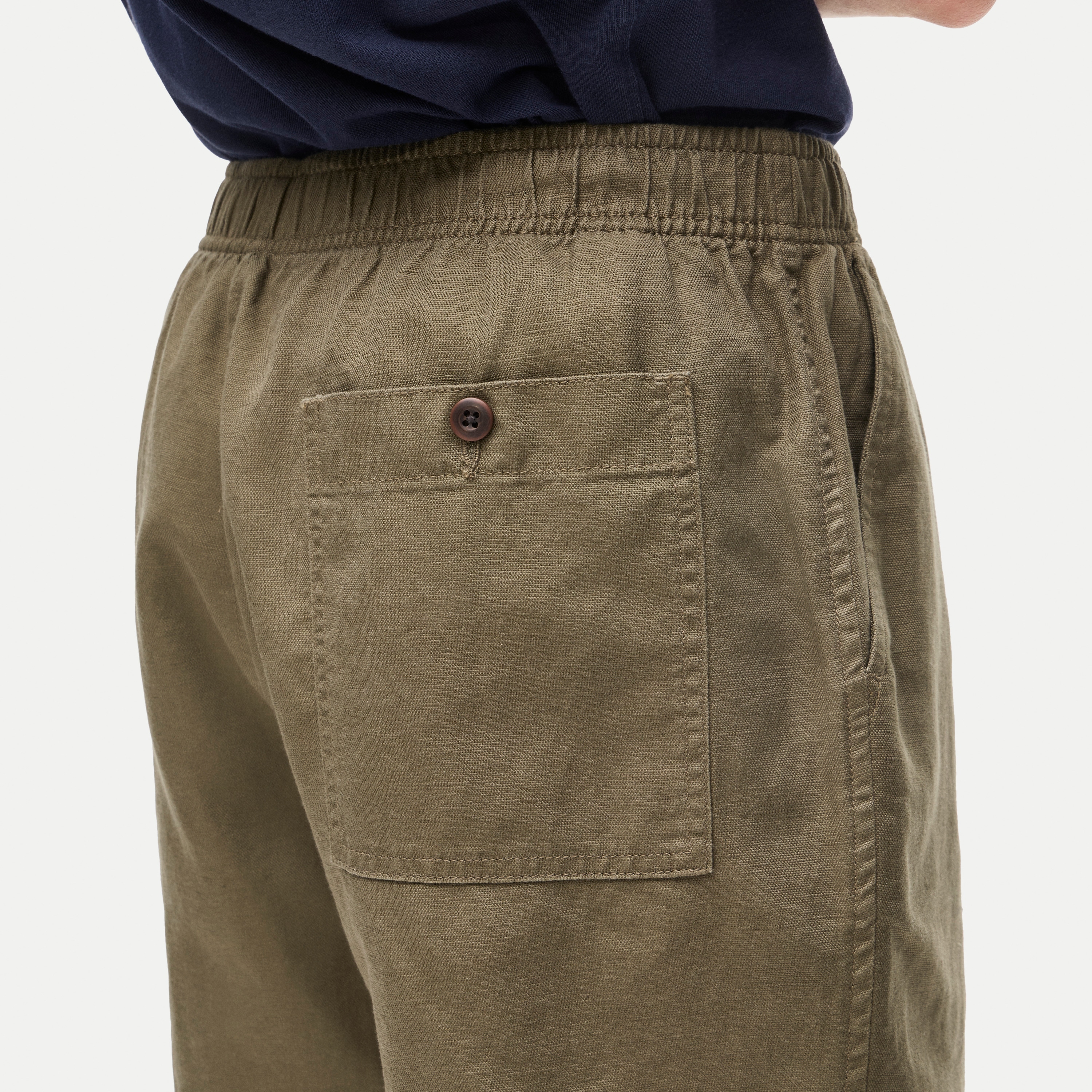 5.5'' Pier short in cotton-linen blend