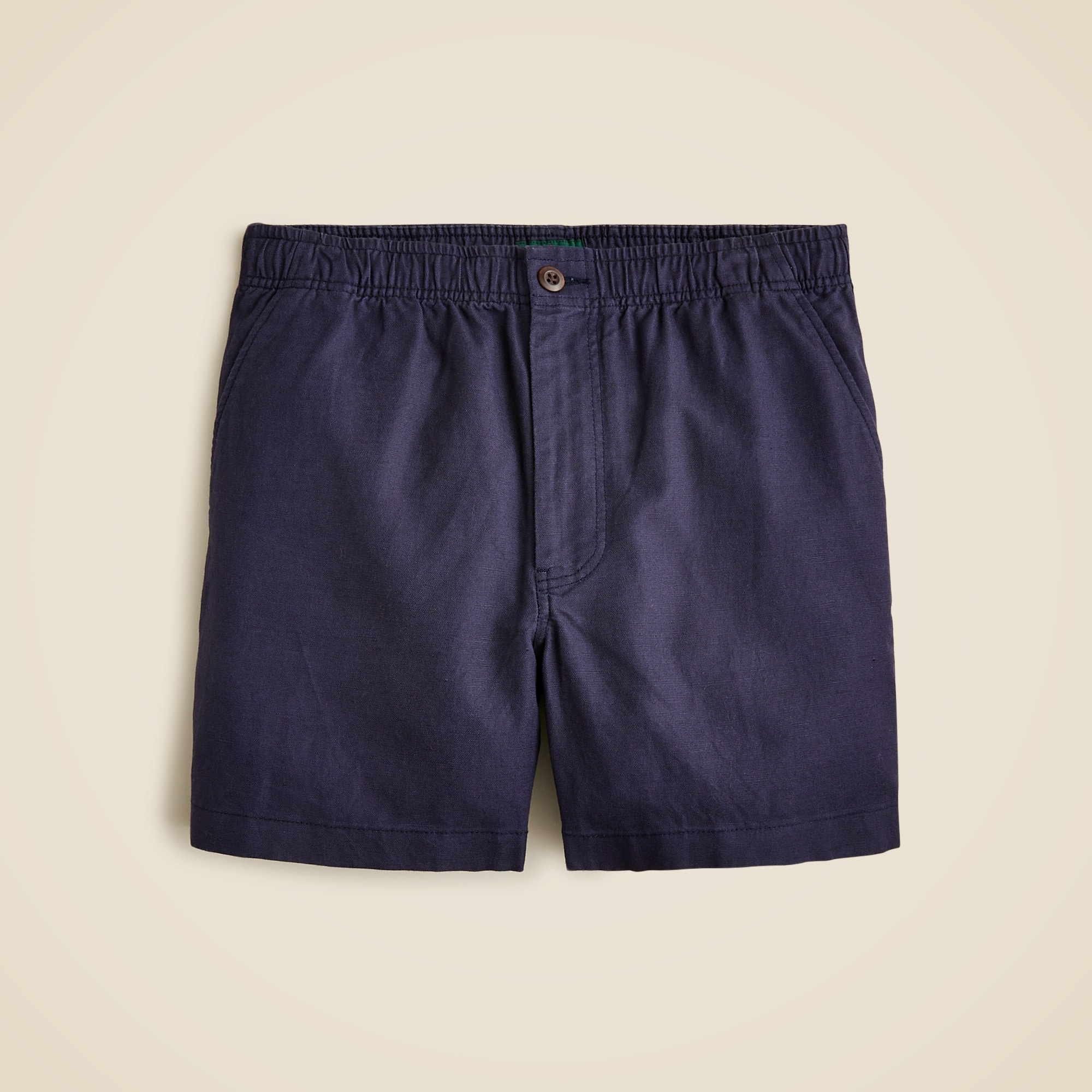 mens 5.5'' Pier short in cotton-linen blend