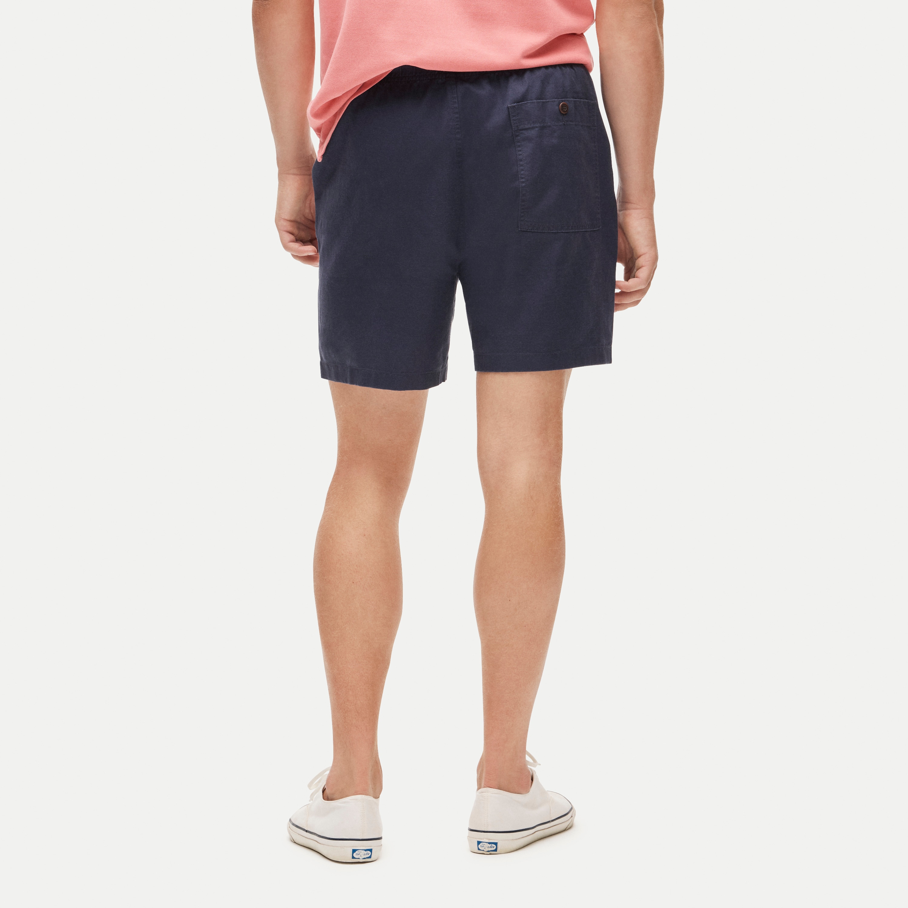 5.5'' Pier short in cotton-linen blend