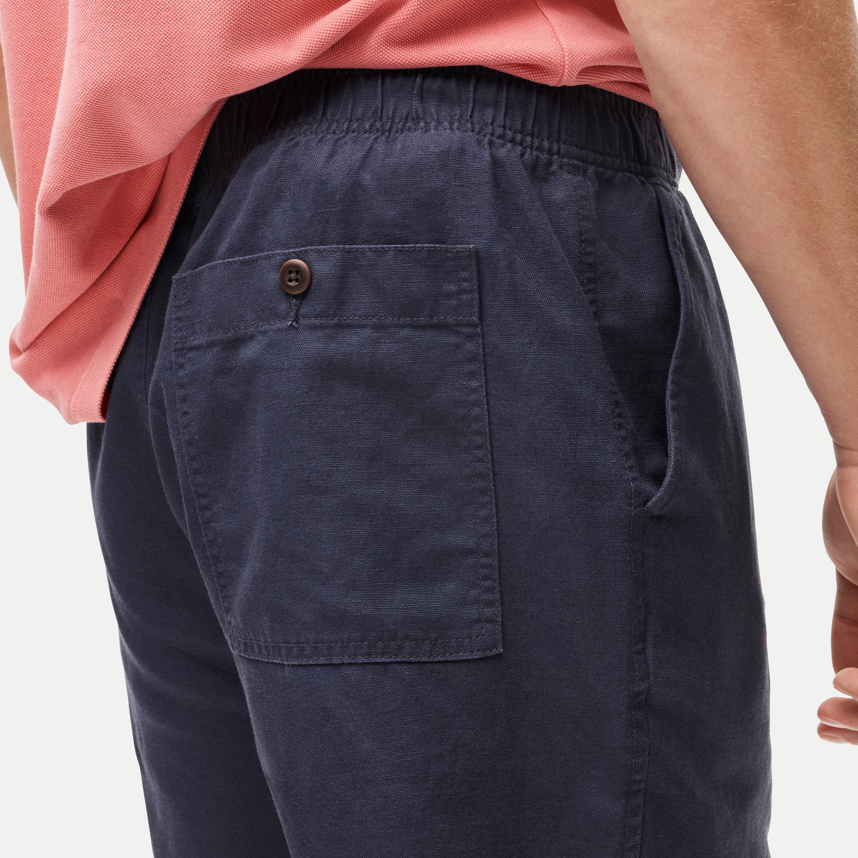 5.5'' Pier short in cotton-linen blend