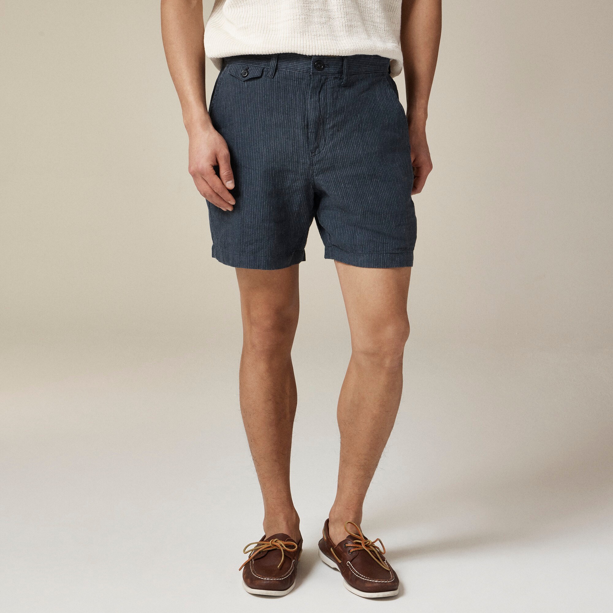 7" linen short