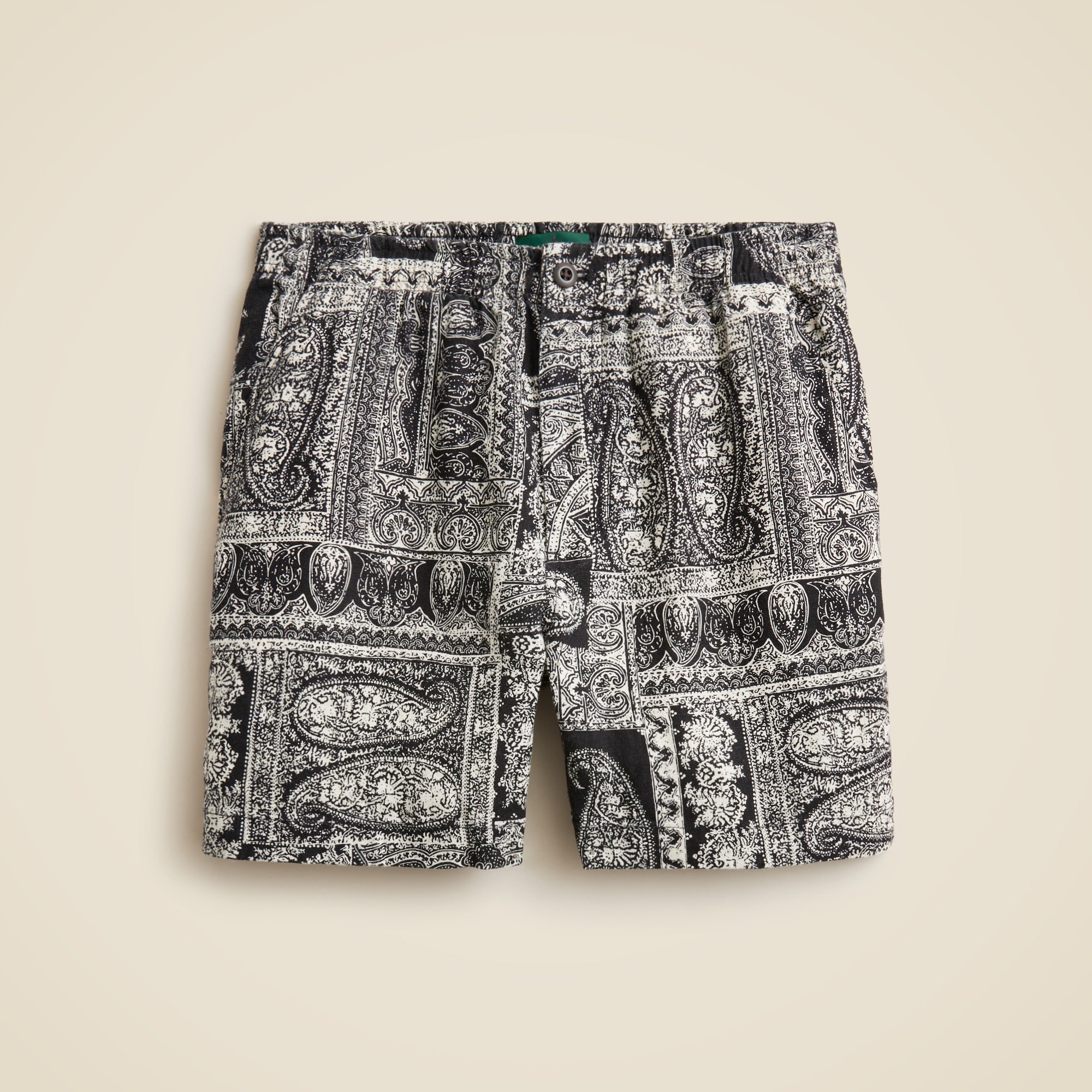 5.5'' Pier linen short in batik print