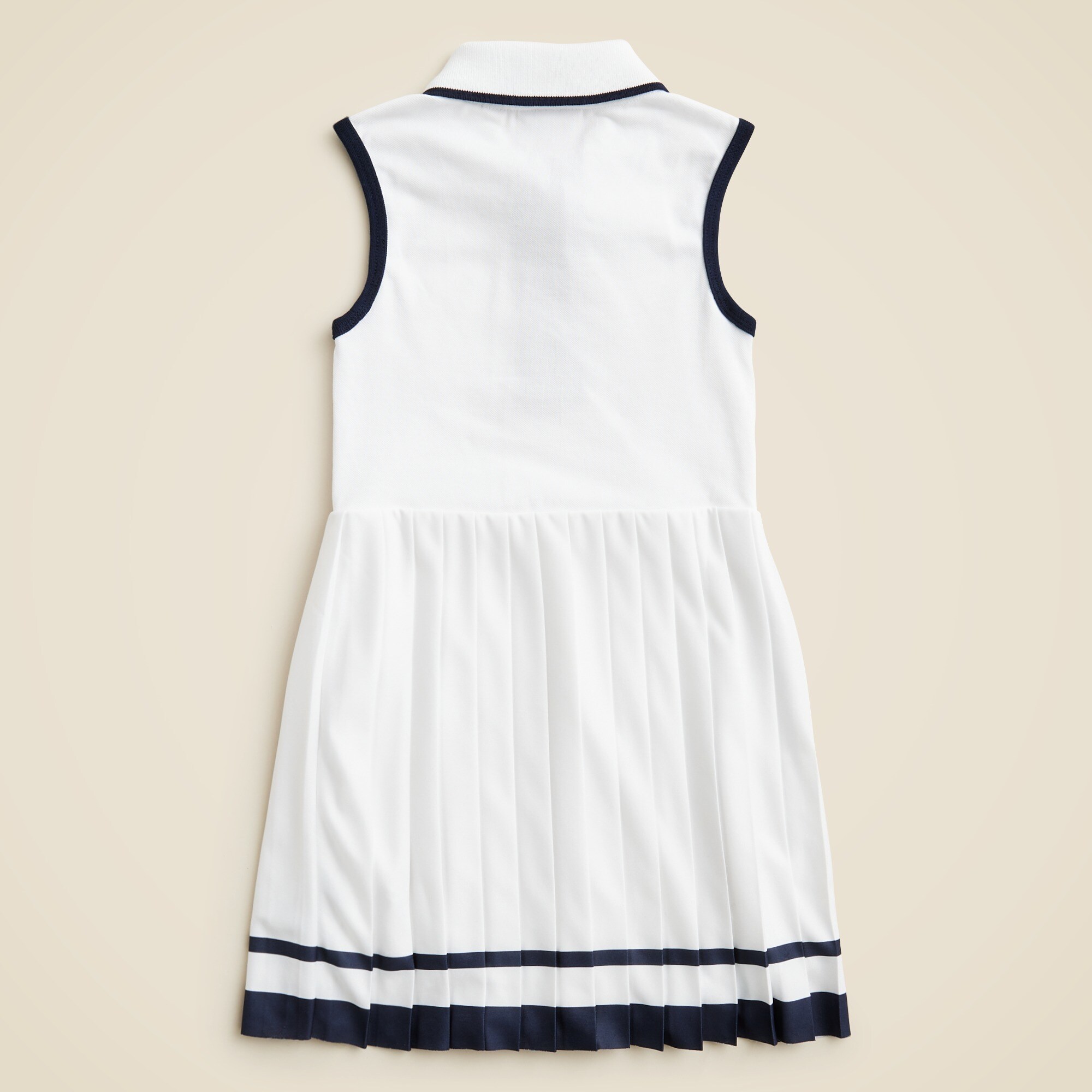 Girls' Lacoste® stretch piqué polo dress in larger sizes