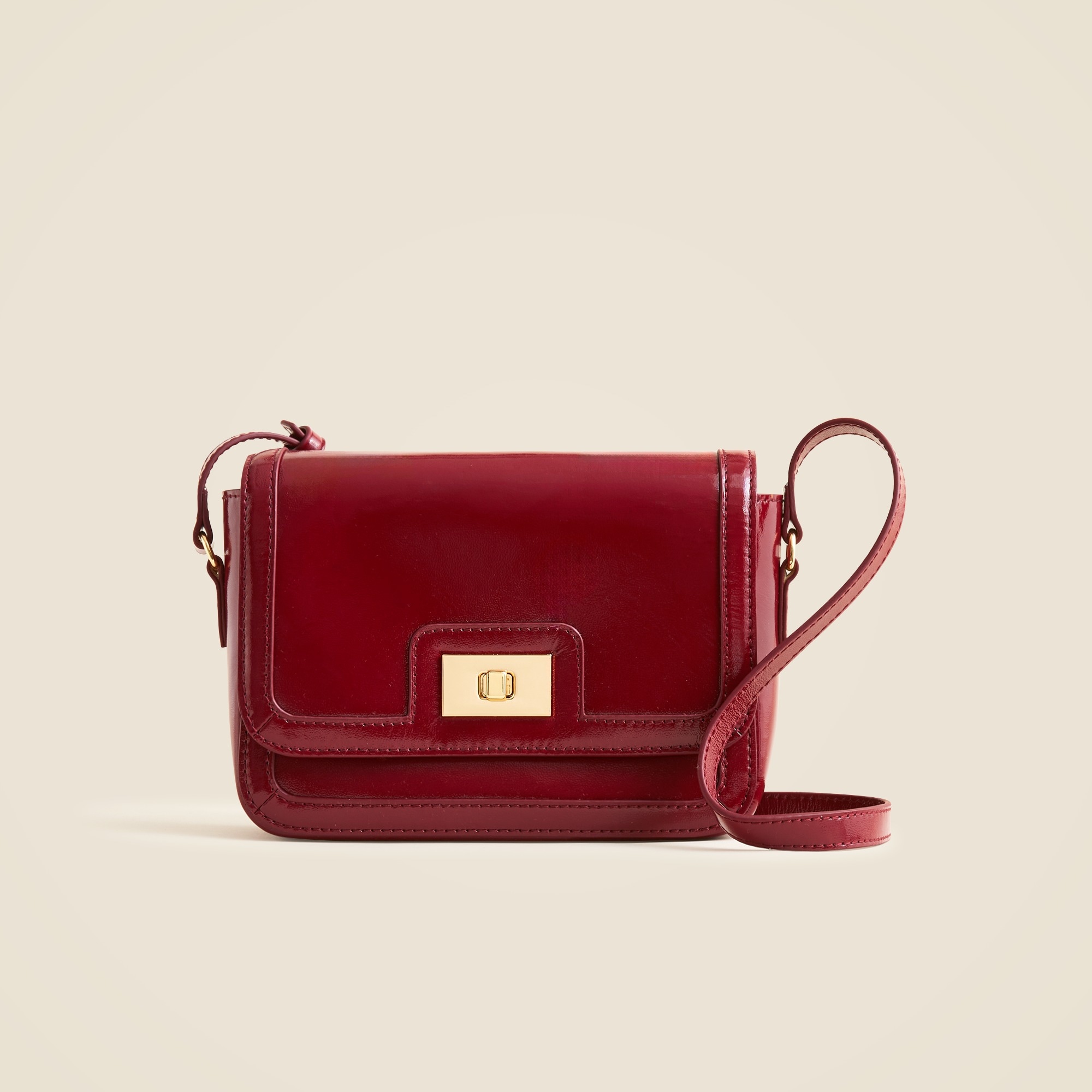 womens Edie crossbody bag in patent leather