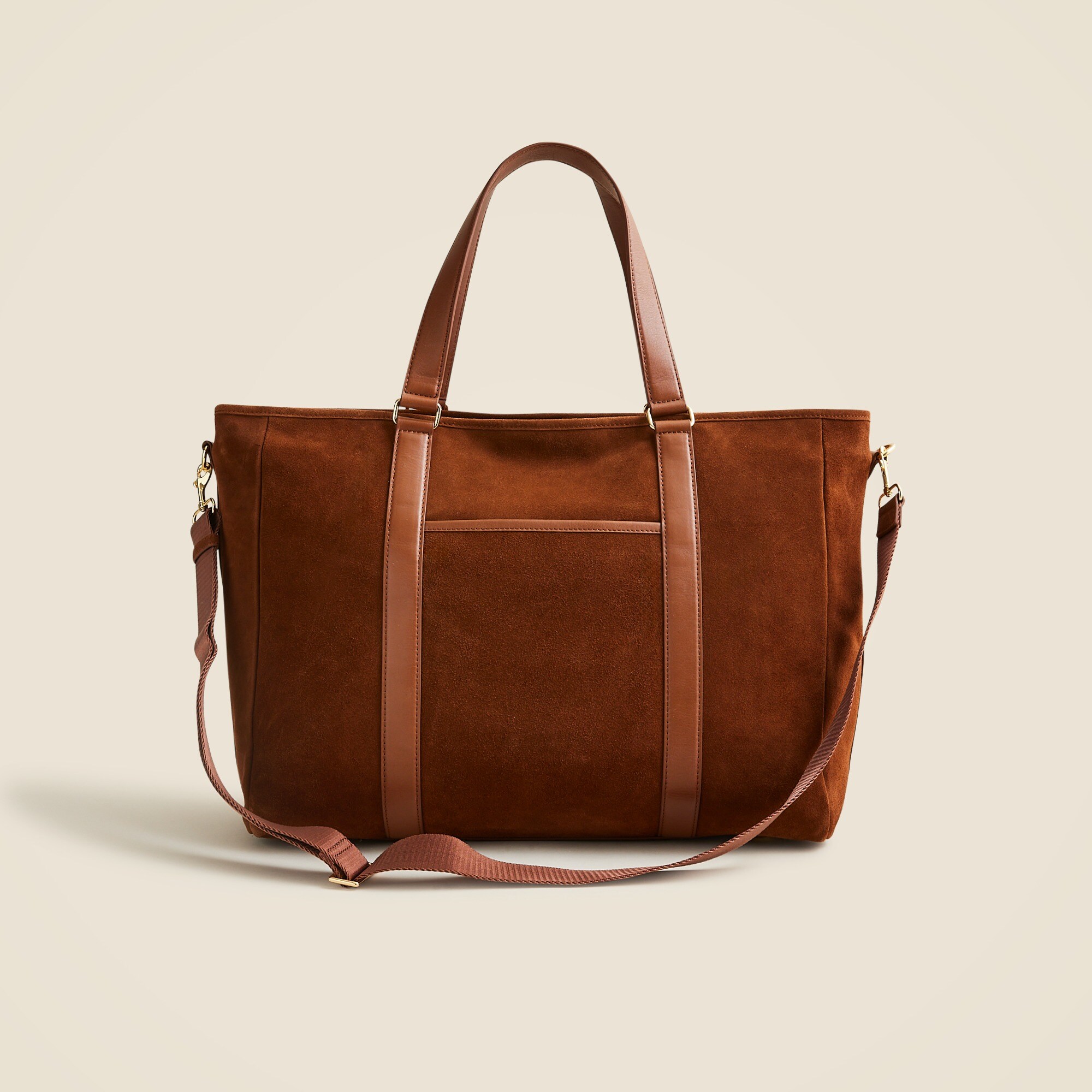 Berkeley overnight tote in suede