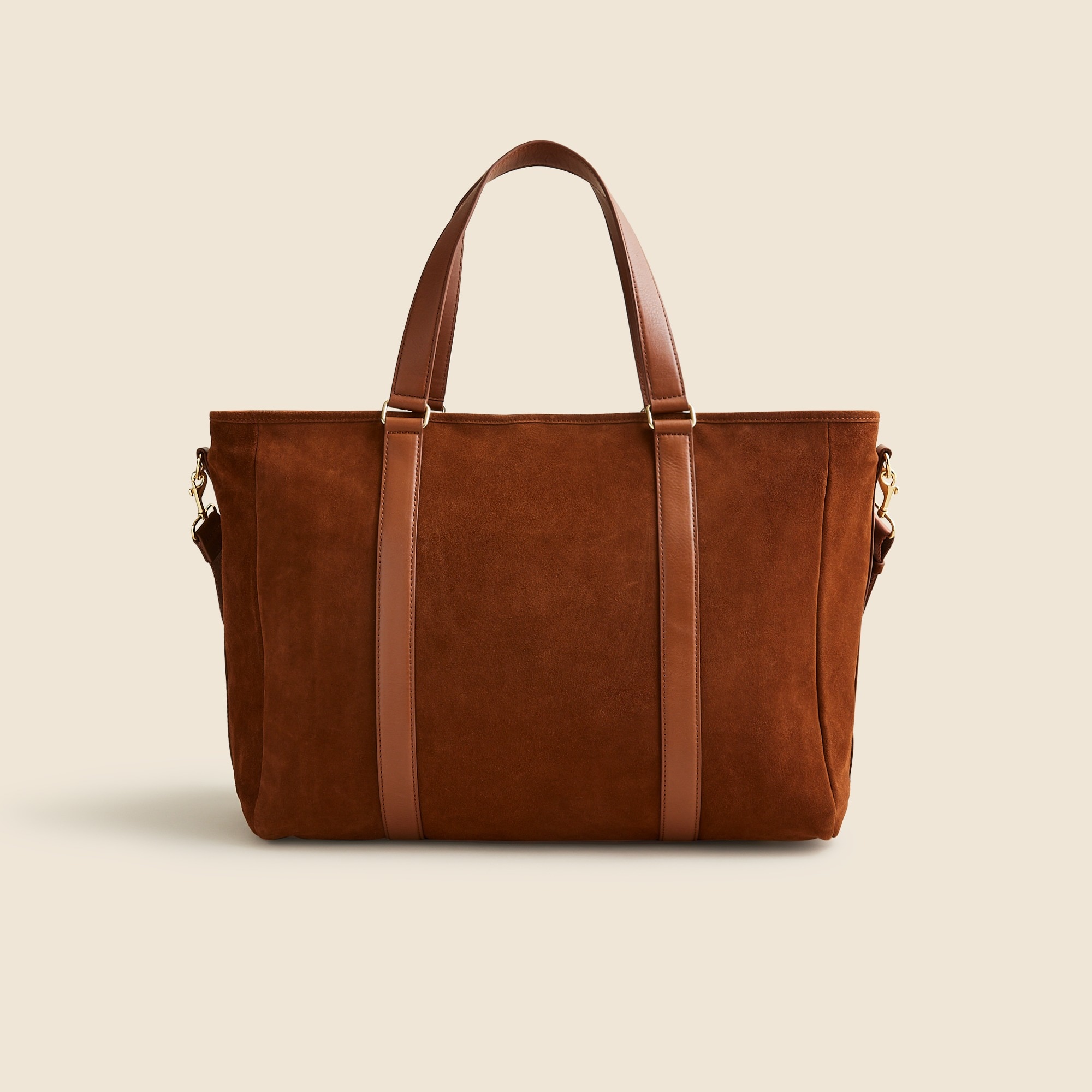 Berkeley overnight tote in suede