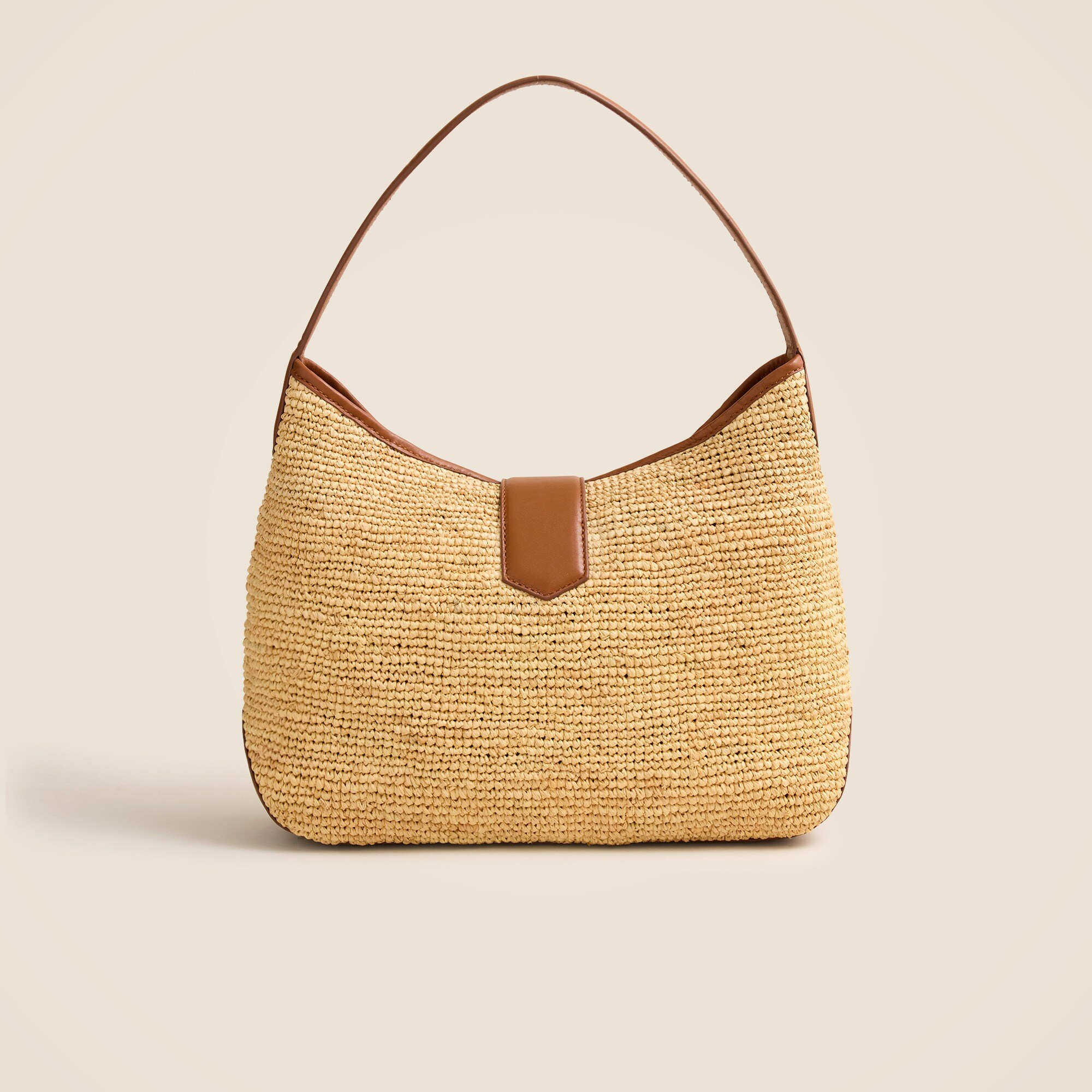 Berkeley shoulder bag in handknotted straw