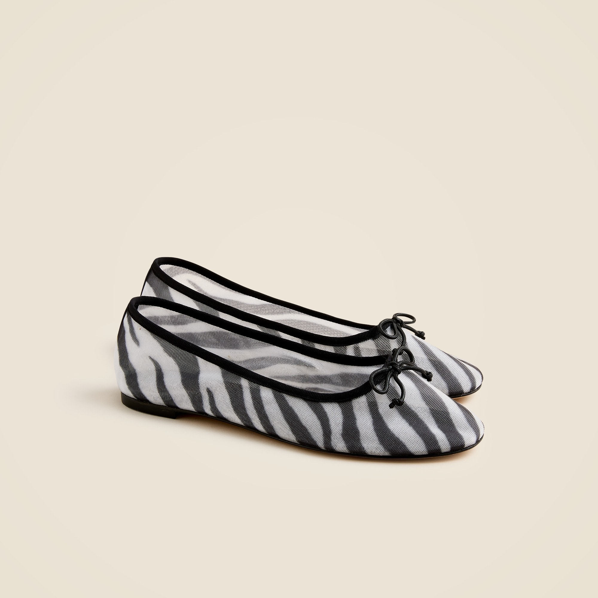 womens Andi ballet flats in printed mesh