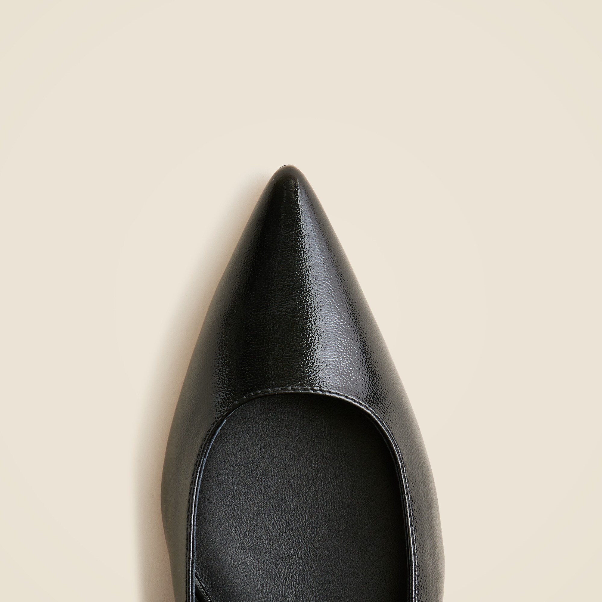 Robin kitten heels in Italian crinkle patent leather