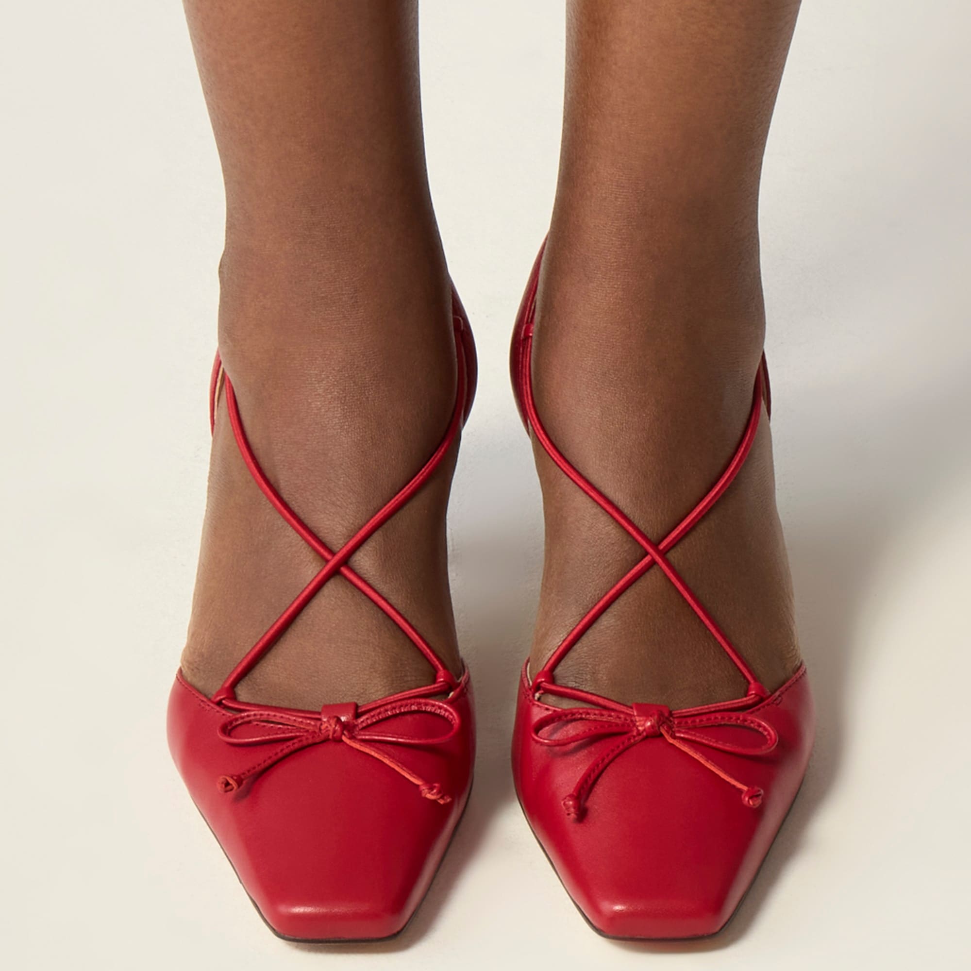 womens Leona strappy slingback heels in leather