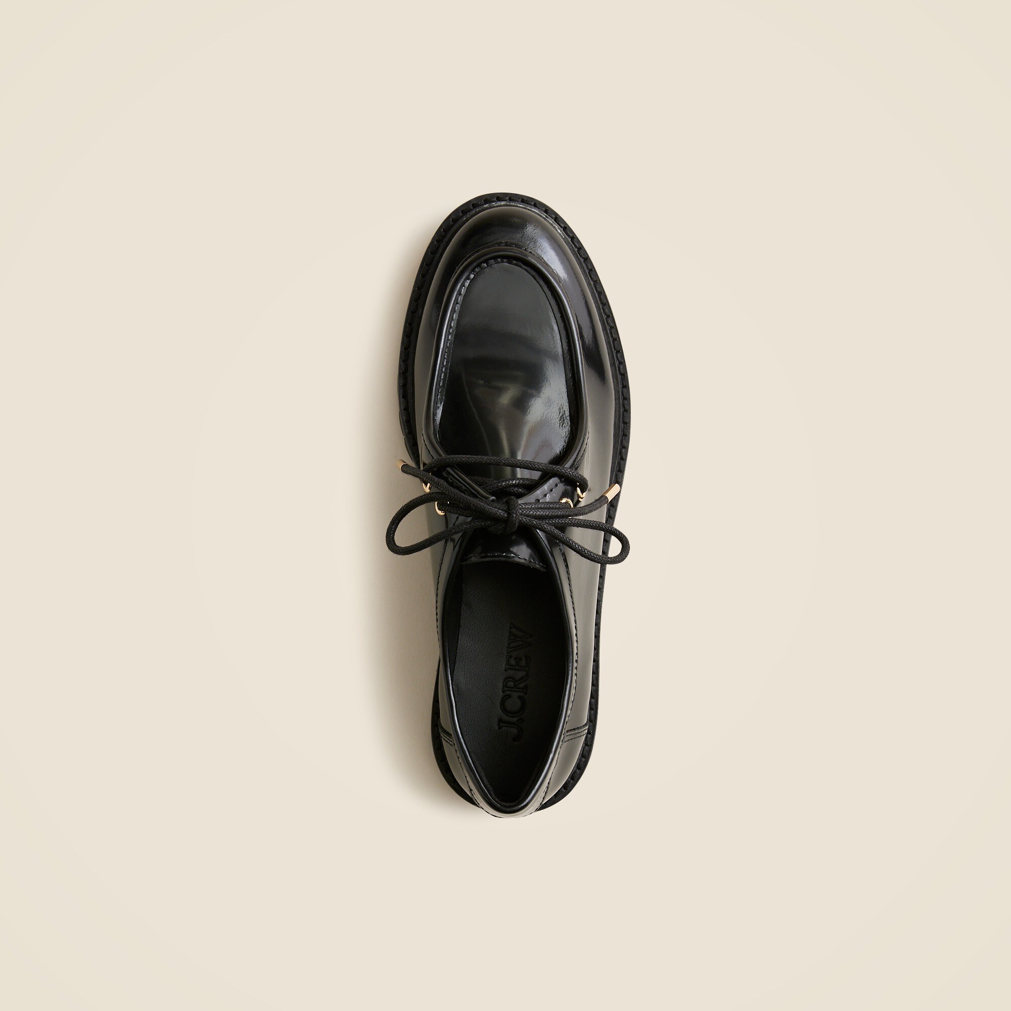 Lace-up oxford shoes in spazzolato leather
