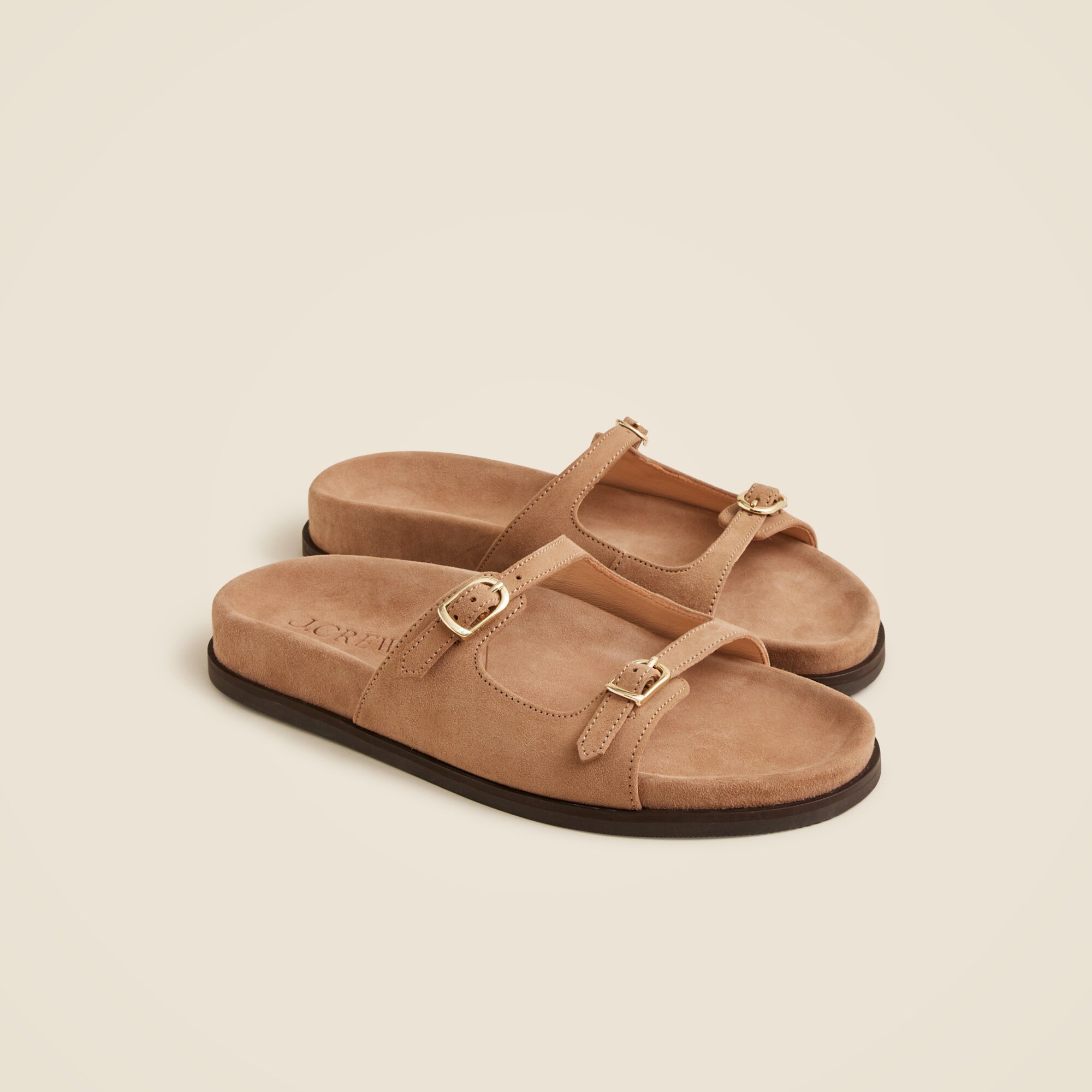 New Colbie buckle sandals in suede