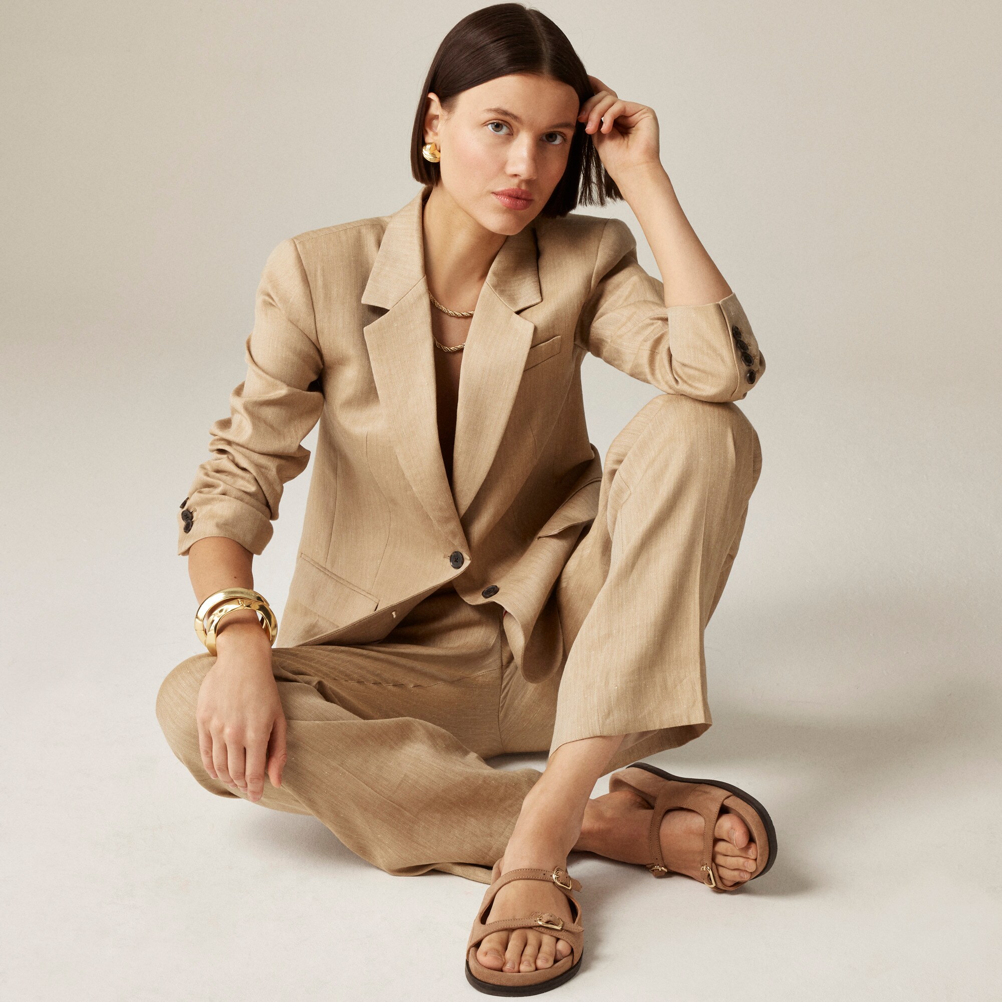 New Colbie buckle sandals in suede