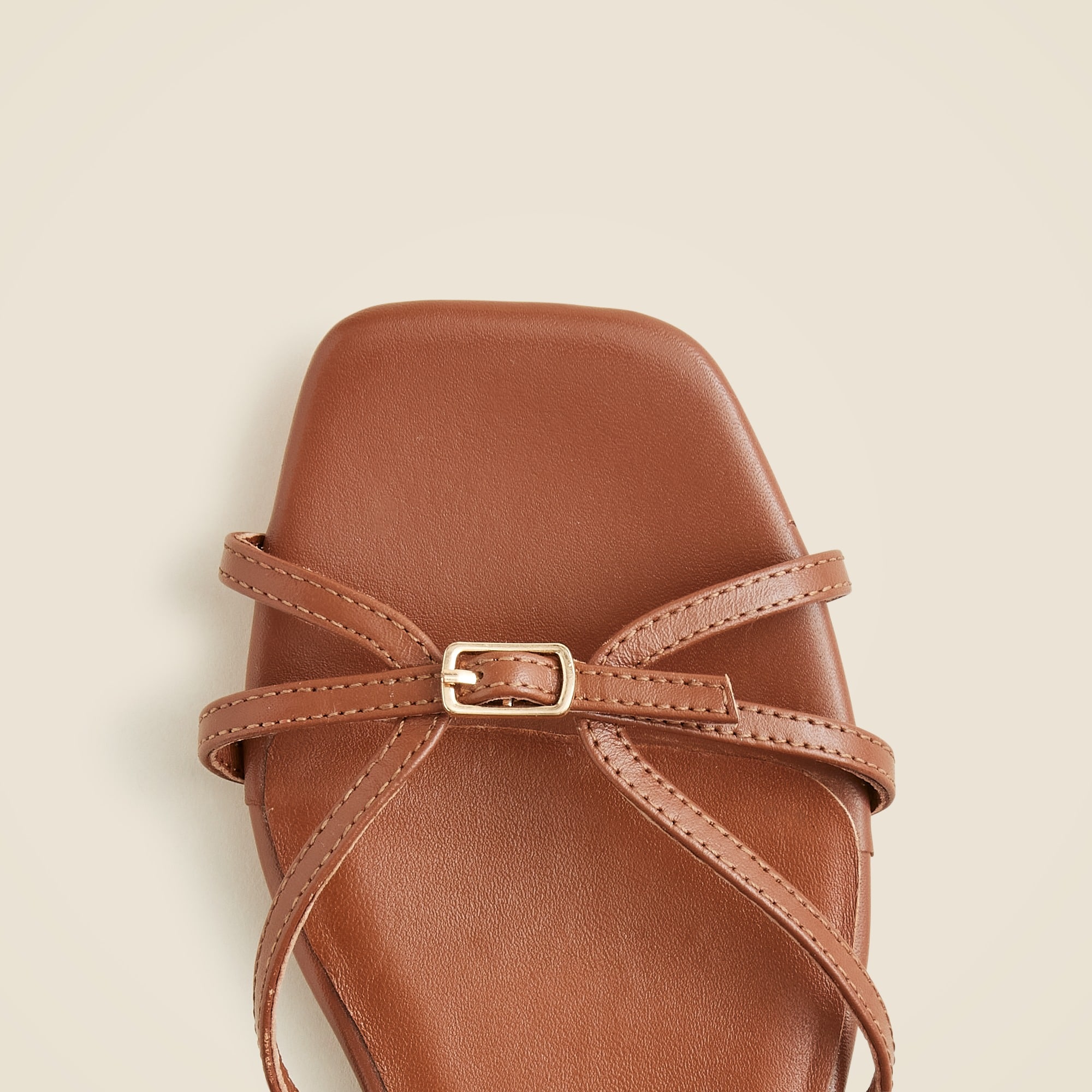 New Capri buckle sandals in leather