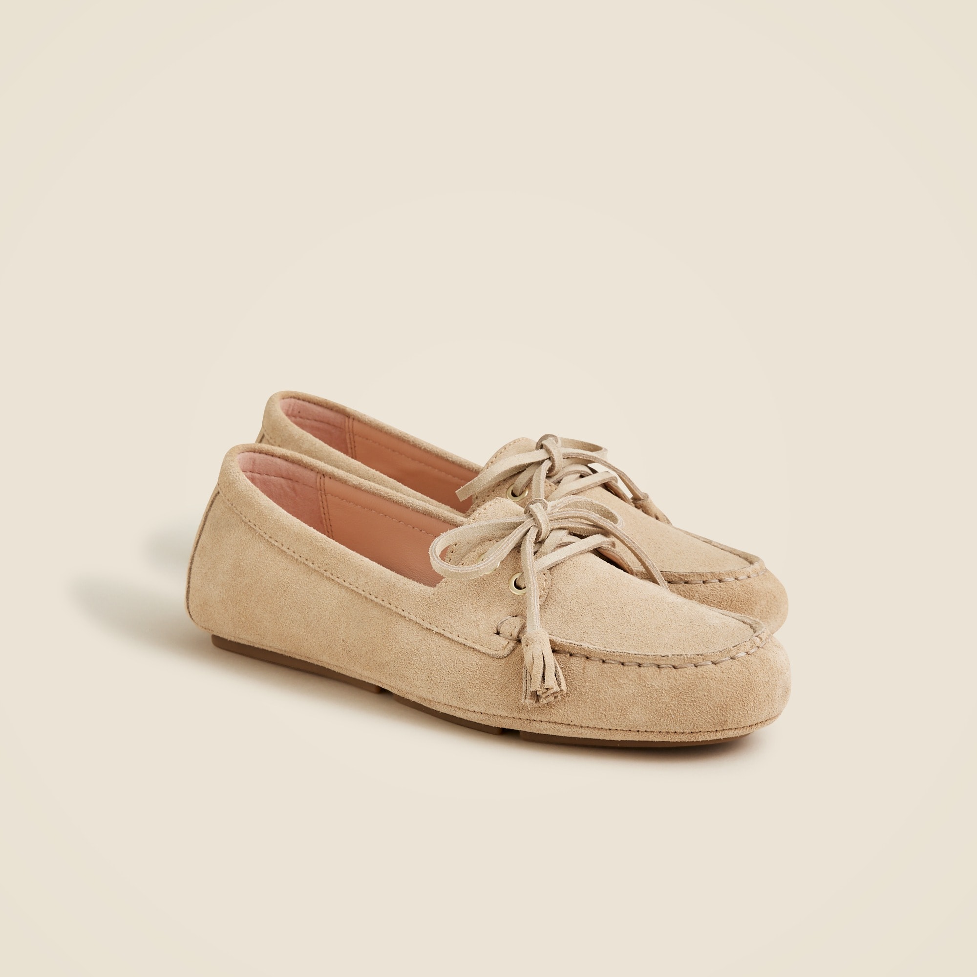 Driving loafers in suede