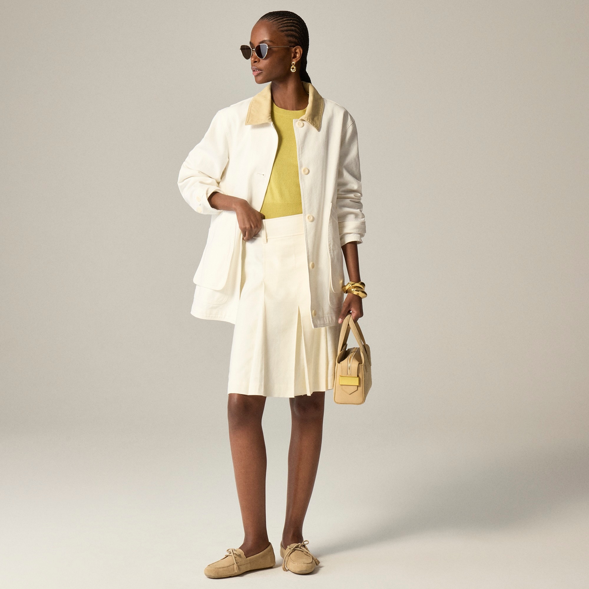 Driving loafers in suede
