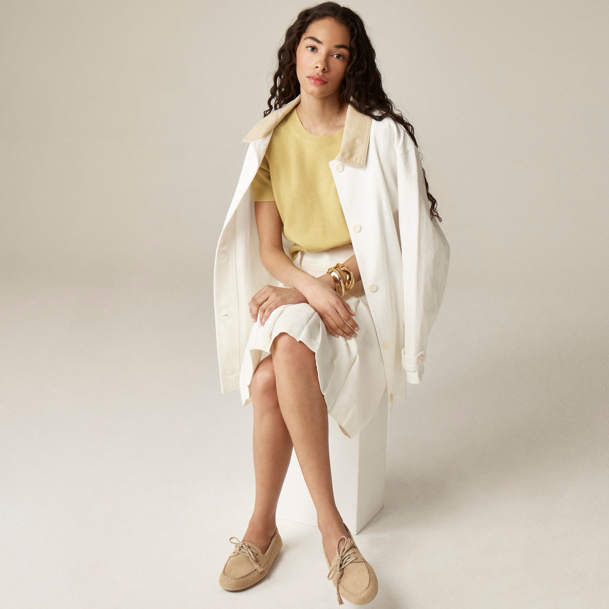 womens Driving loafers in suede