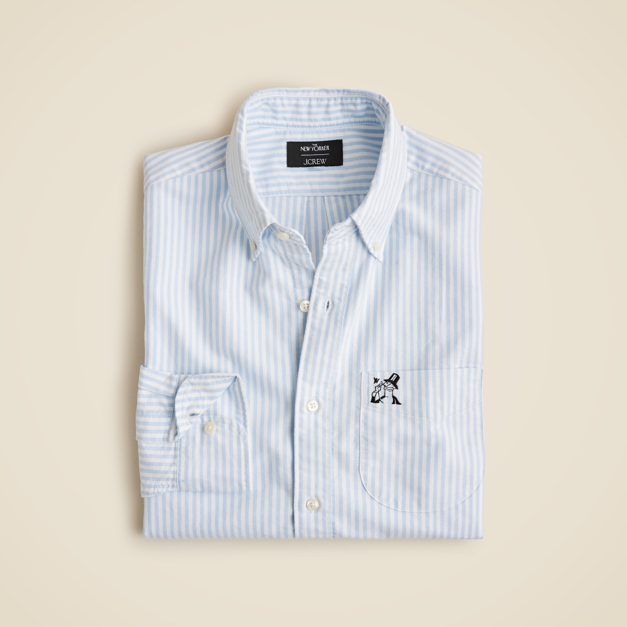 mens Limited-edition The New Yorker X J.Crew Broken-in organic cotton oxford shirt