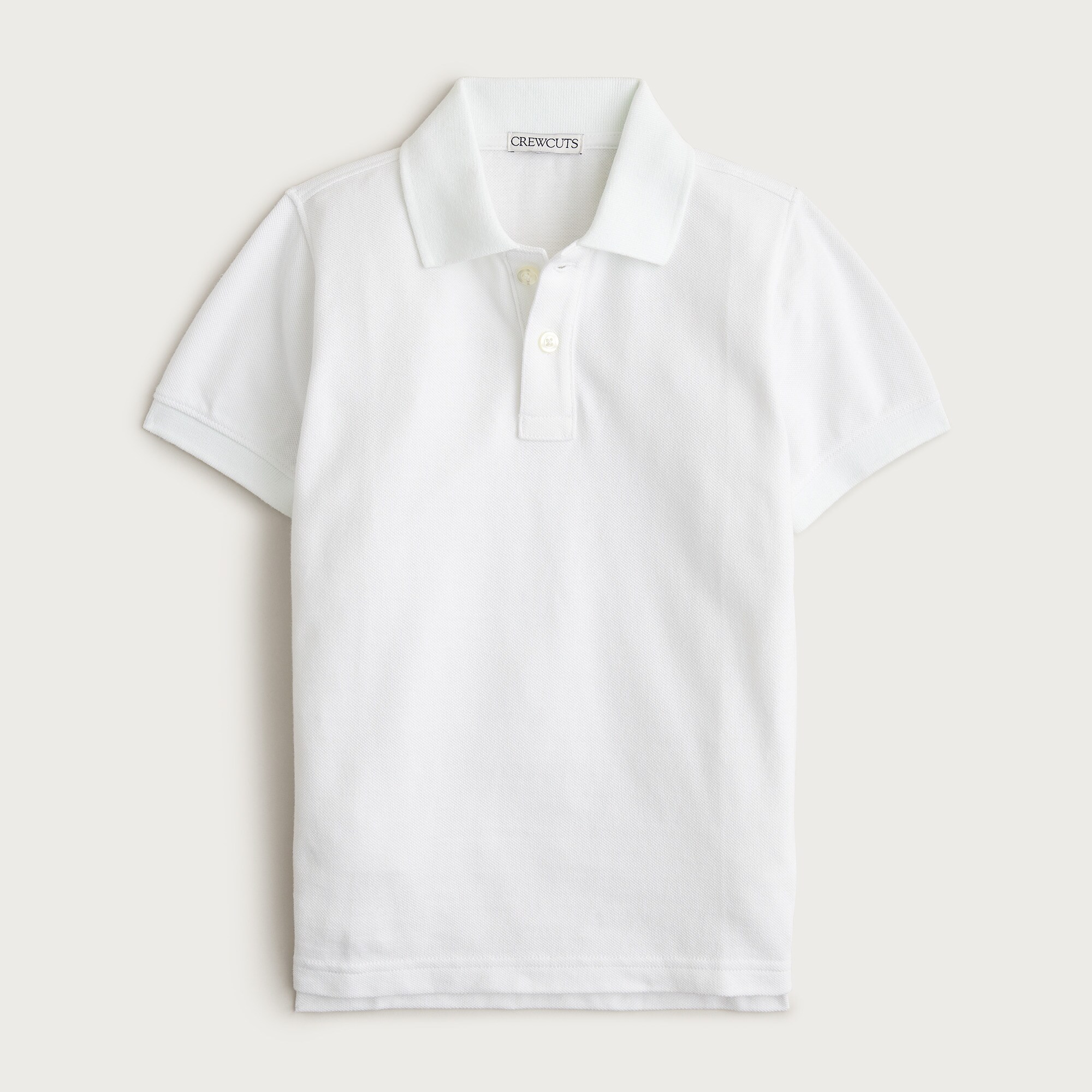 Kids' washed piqué polo shirt