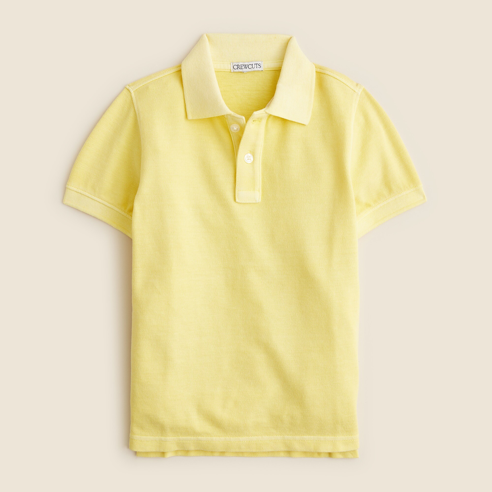  Kids' washed piqu&eacute; polo shirt