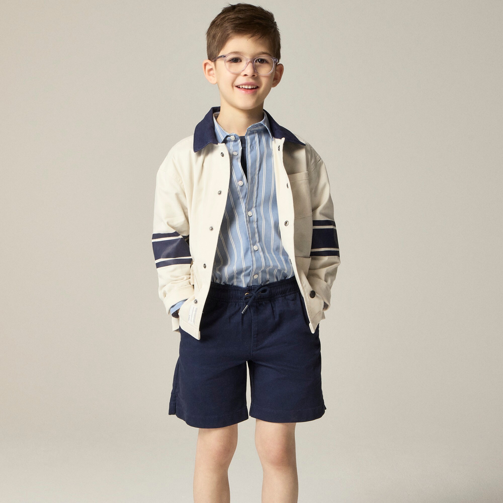 boys Collection kids' striped chore shirt-jacket