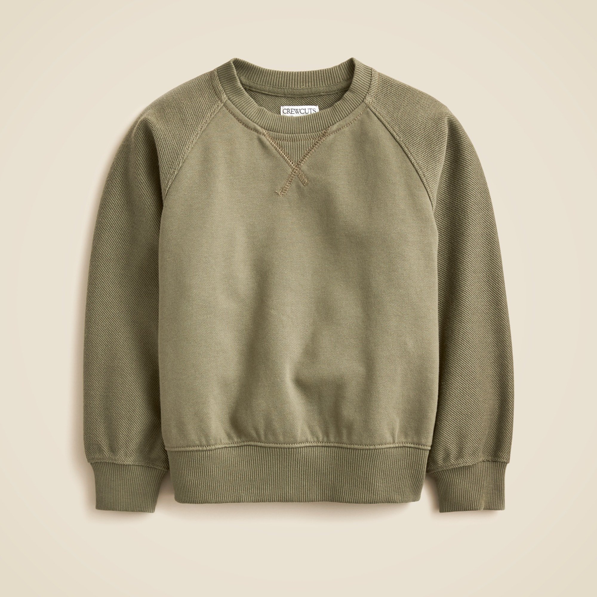 KID by Crewcuts contrast-sleeve crewneck sweatshirt