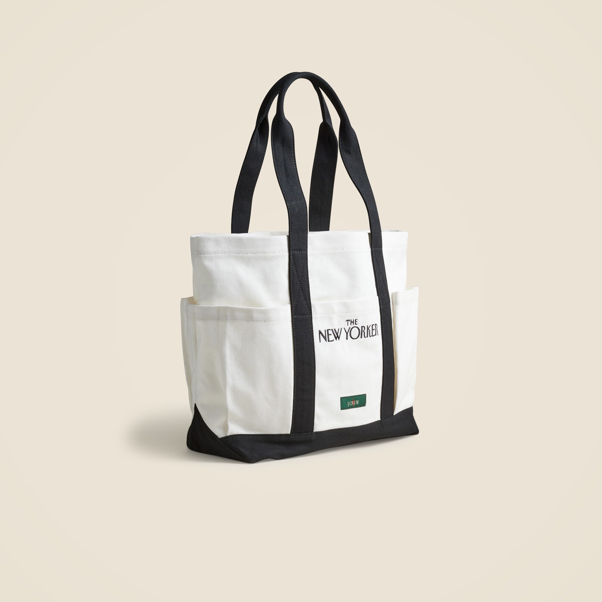 Limited-edition The New Yorker X J.Crew medium tote bag in canvas