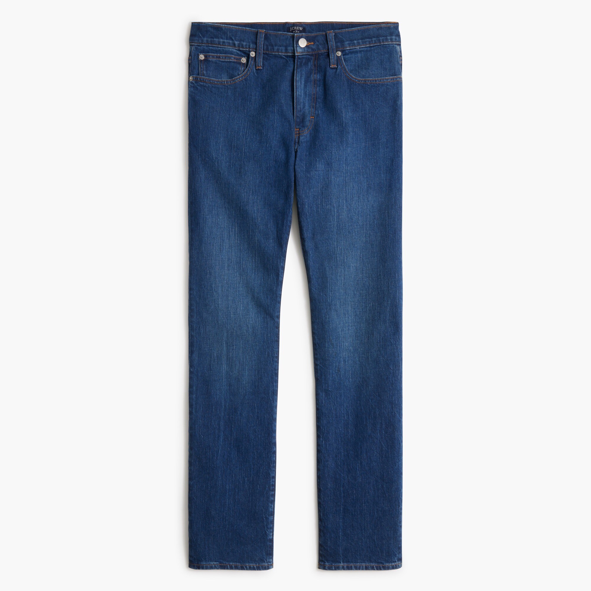Straight-fit jean in vintage stretch