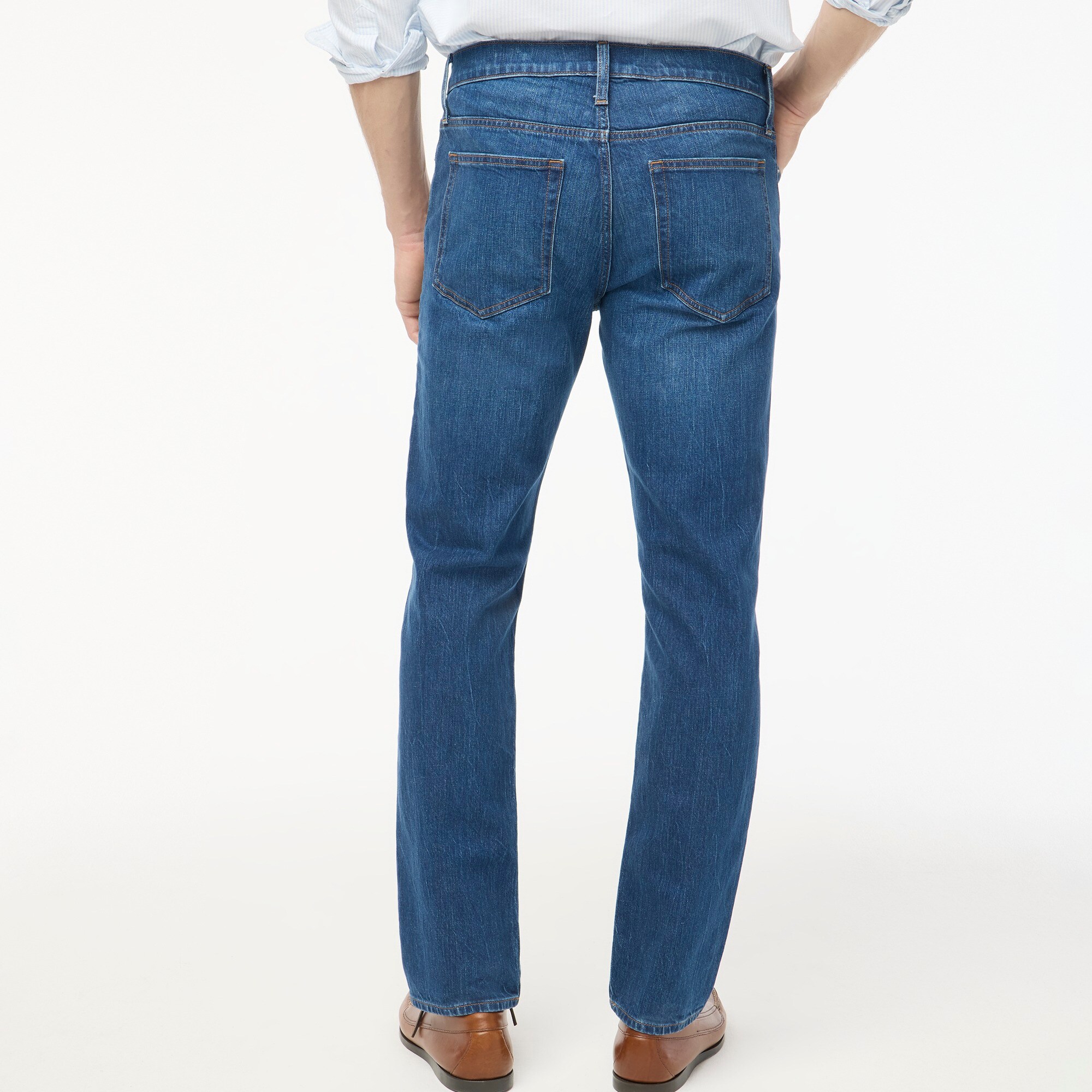 Straight-fit jean in vintage stretch