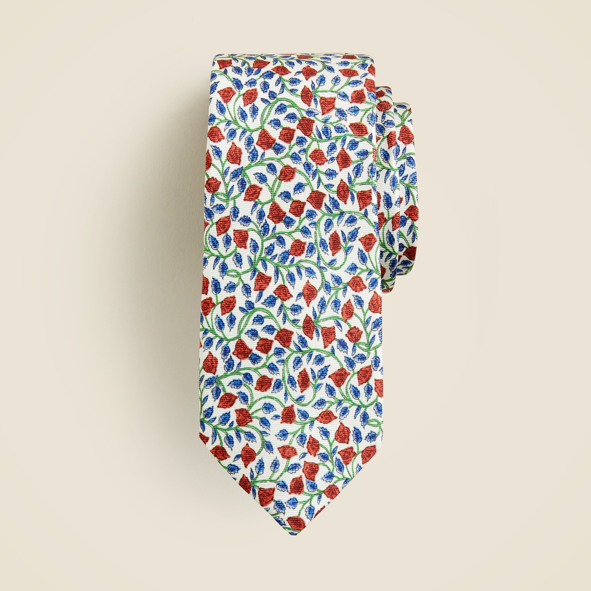 boys Kids' silk tie in rosewood floral