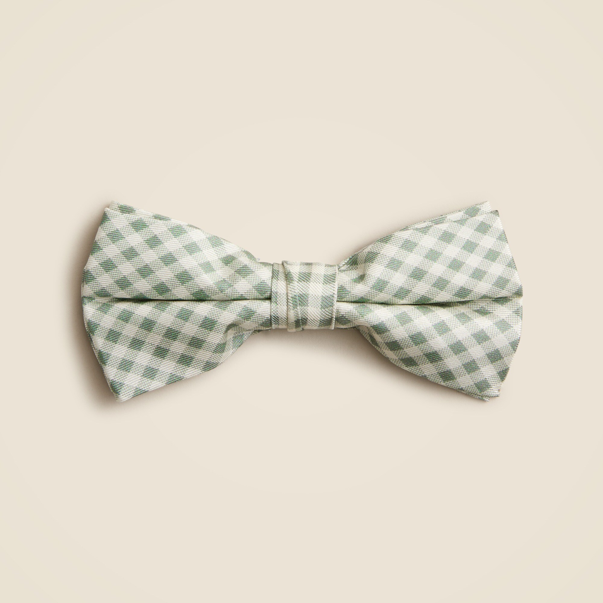  Kids' silk bow tie in gingham