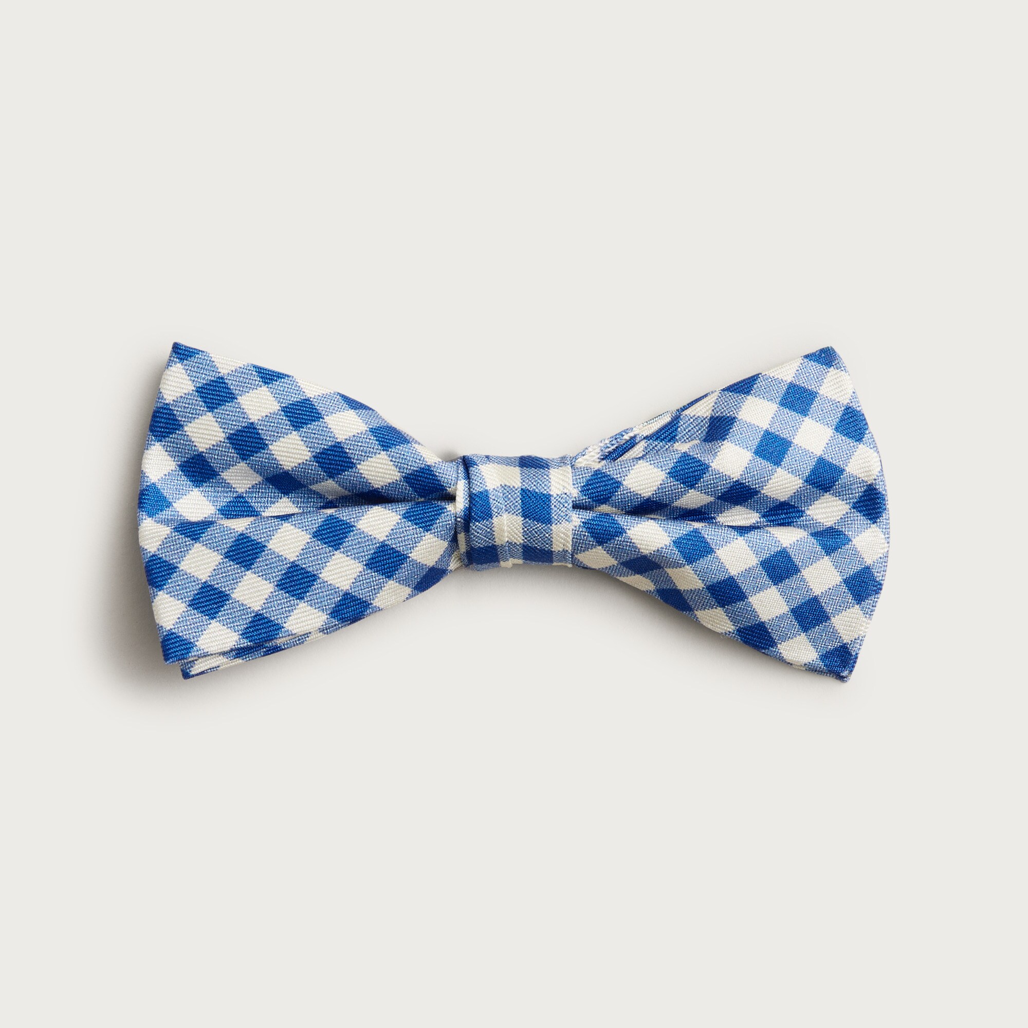 Kids' silk bow tie in gingham