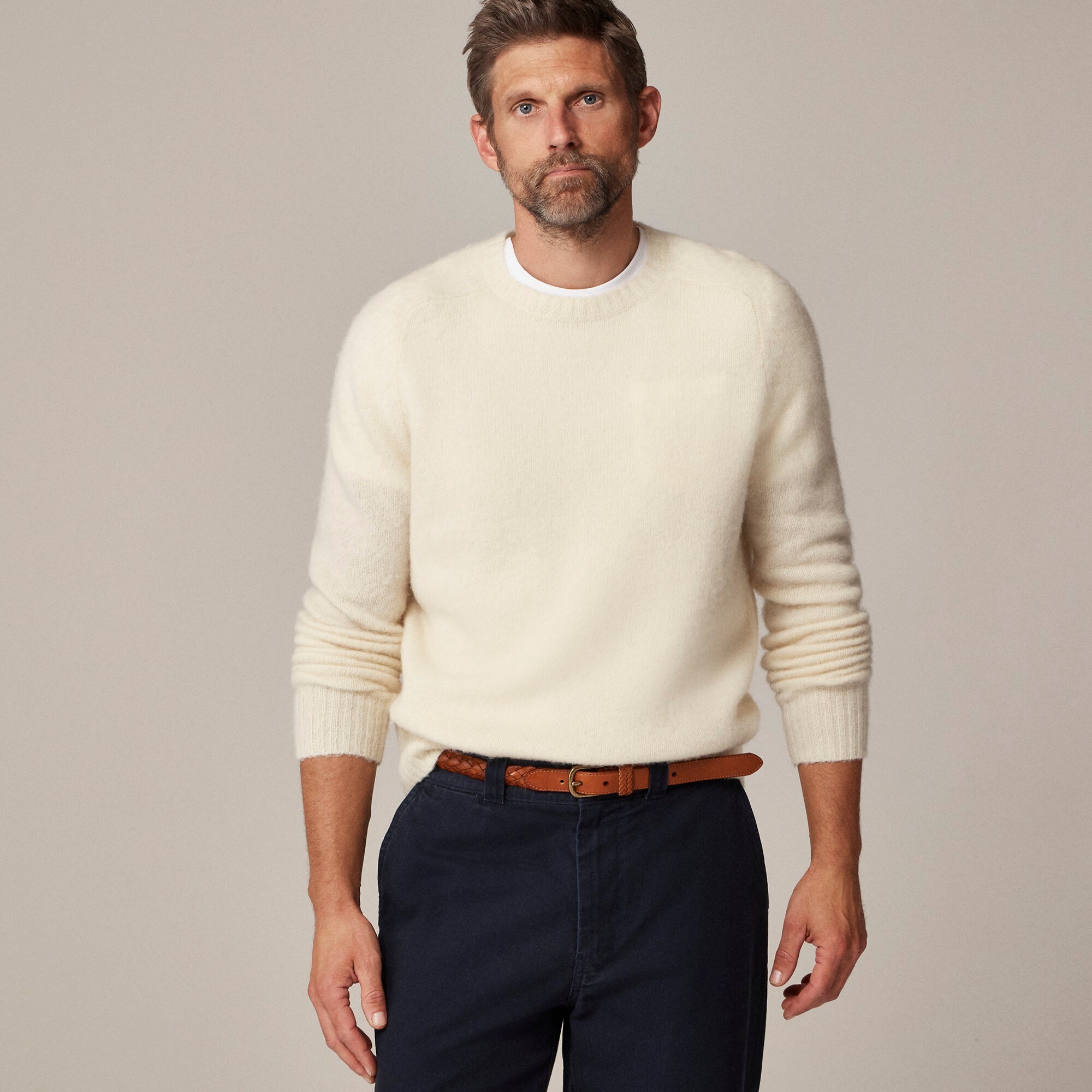 Limited-edition The New Yorker X J.Crew brushed wool crewneck sweater