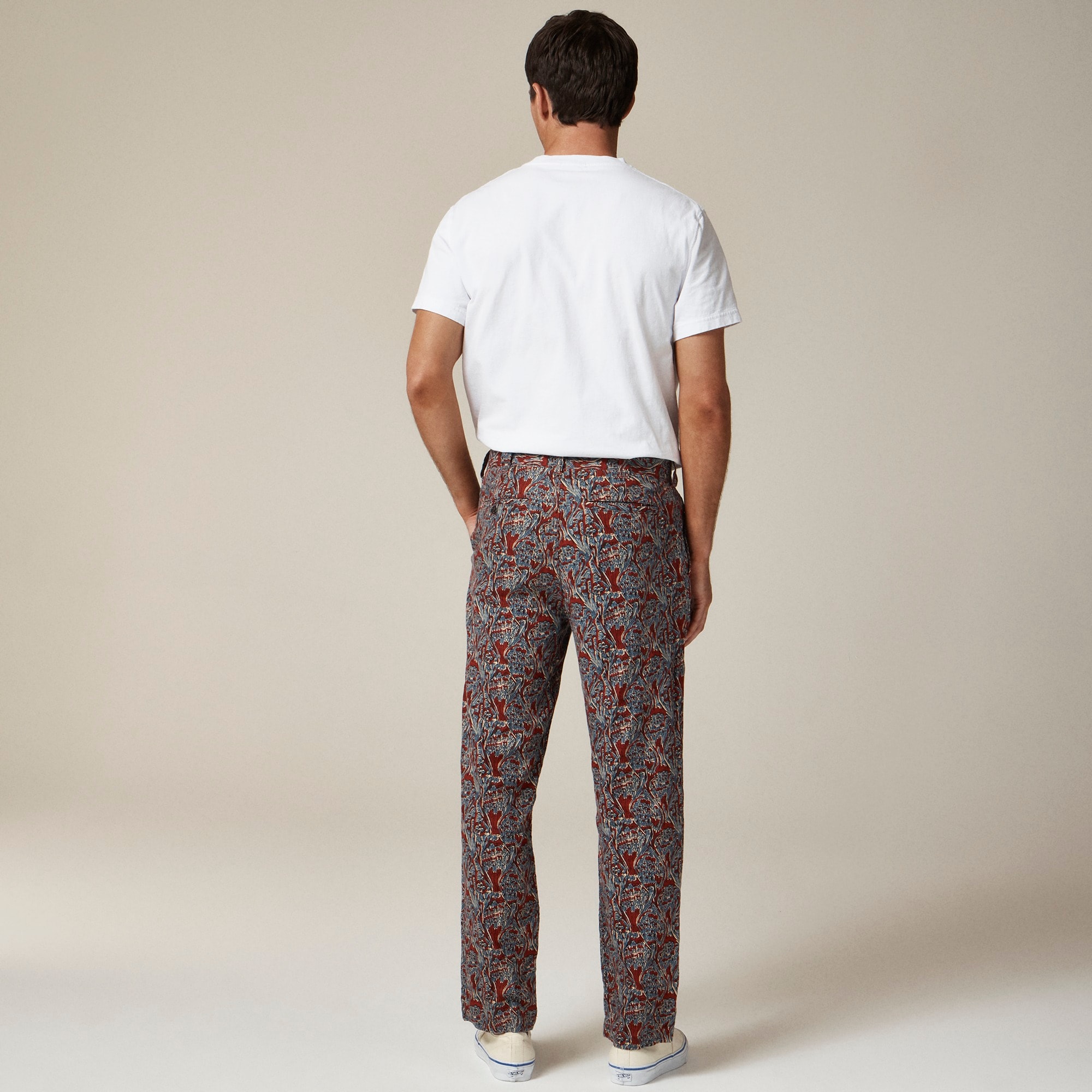 Classic-fit Linen Trouser In Print For Men | J.Crew