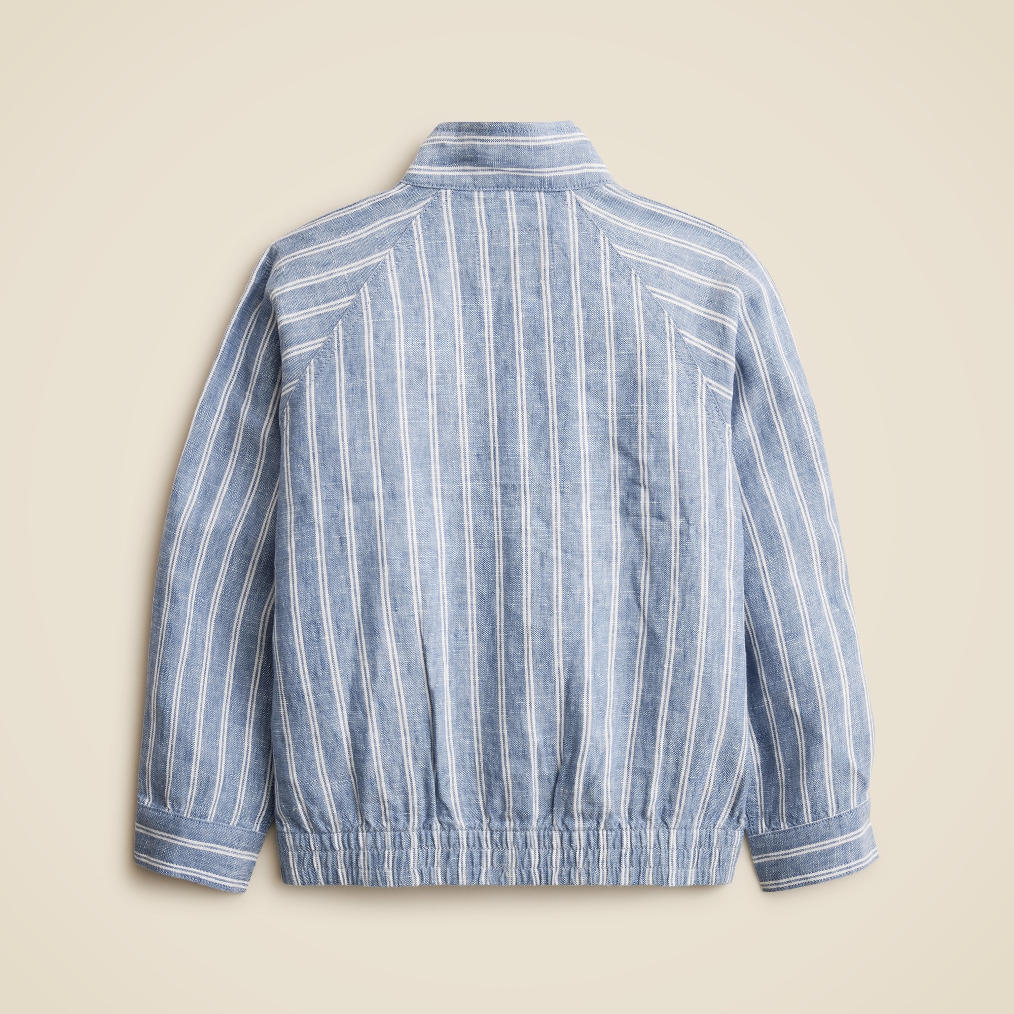 Kids' linen jacket in pinstripe