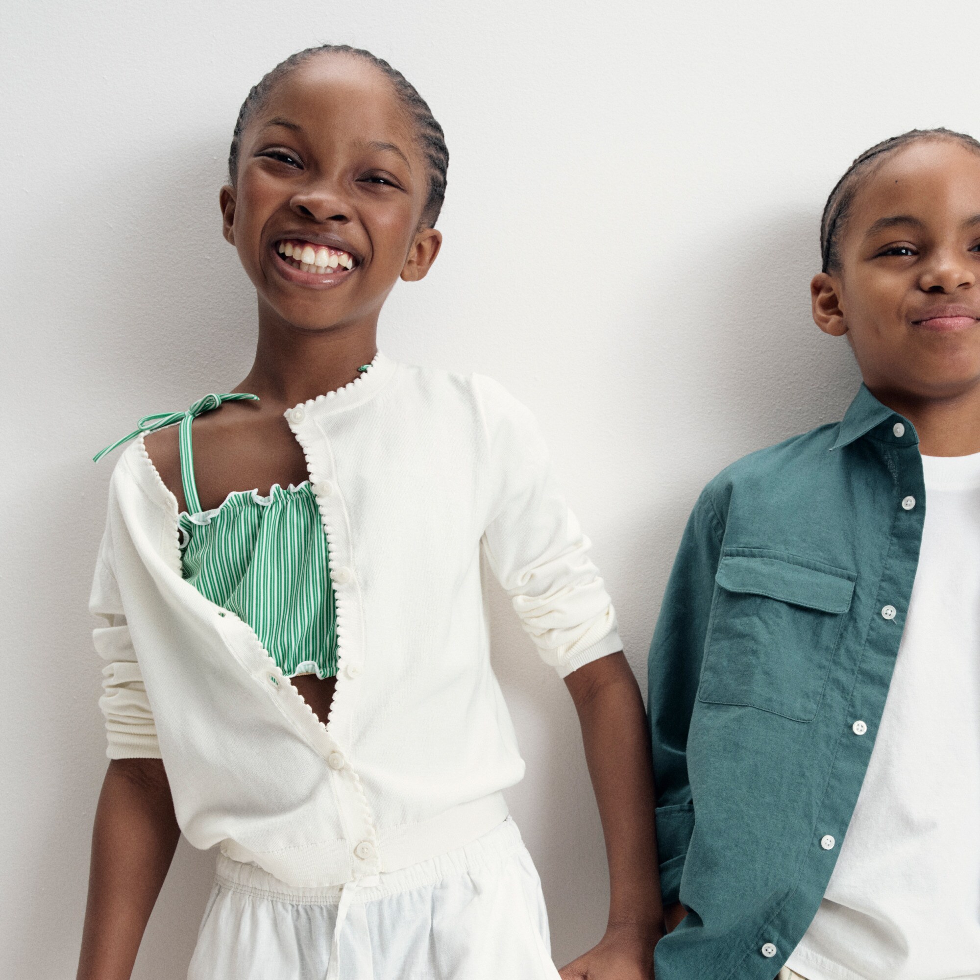 Girls' Scalloped Lightweight Cotton Cardigan For Girls | J.Crew