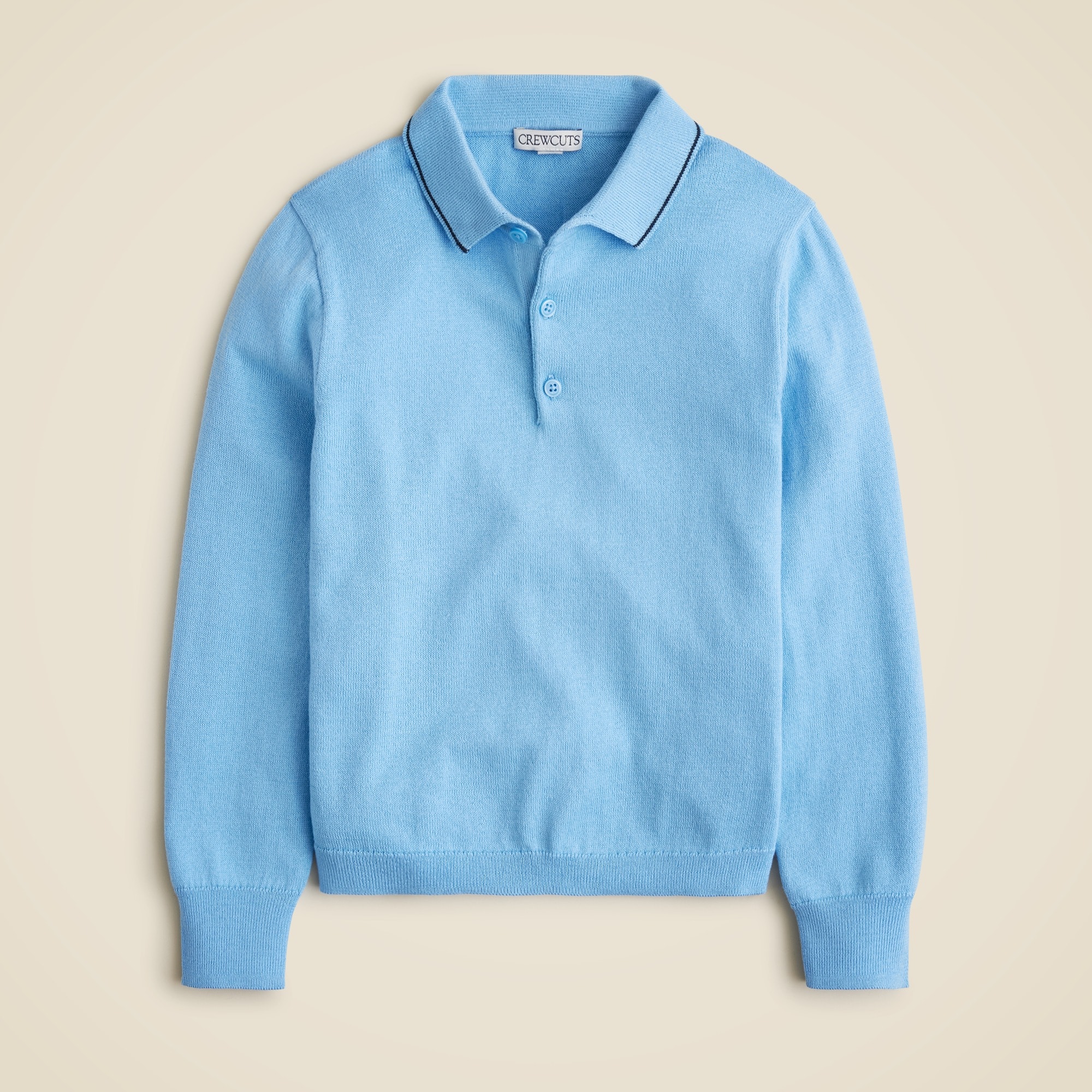 boys Kids' tipped cotton sweater-polo