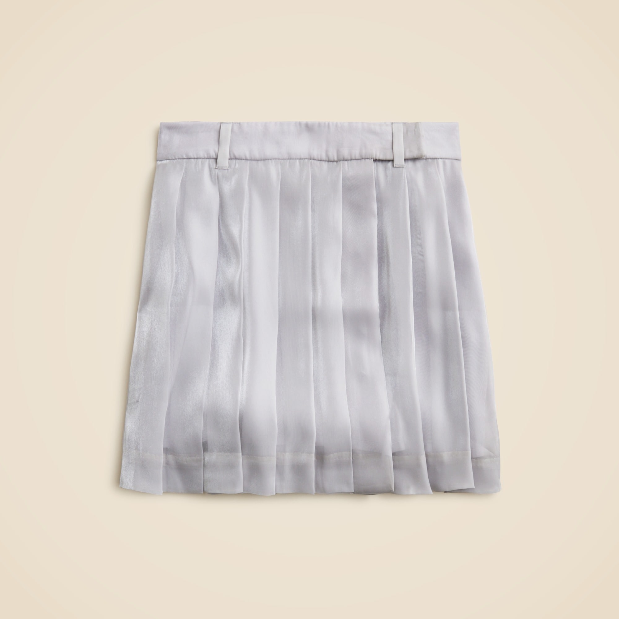 J.Crew: Pleated Organza Mini Skirt For Women