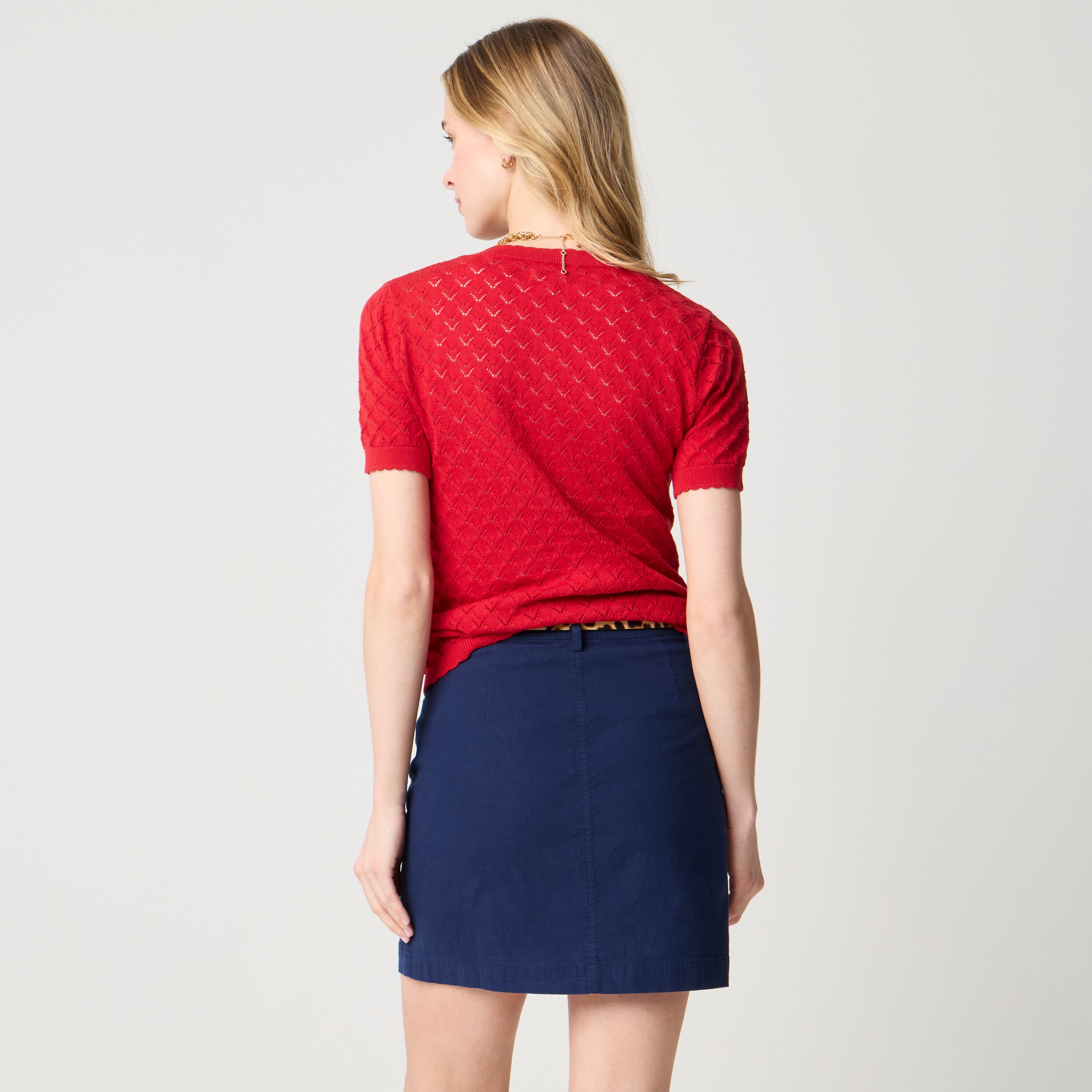 Lizzie patch-pocket mini skirt