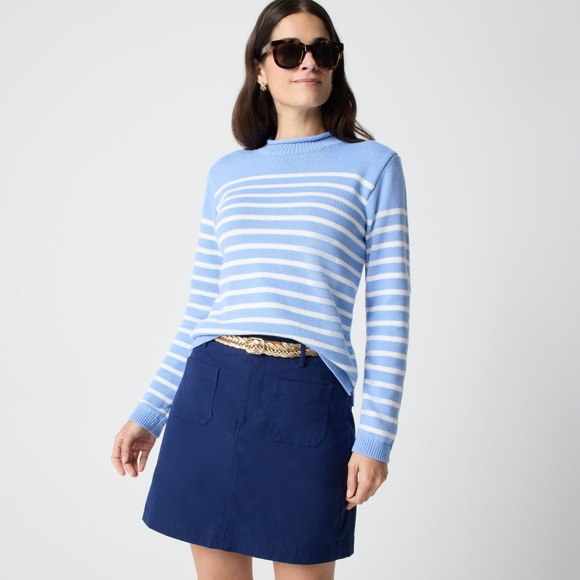 Lizzie patch-pocket mini skirt - image 4