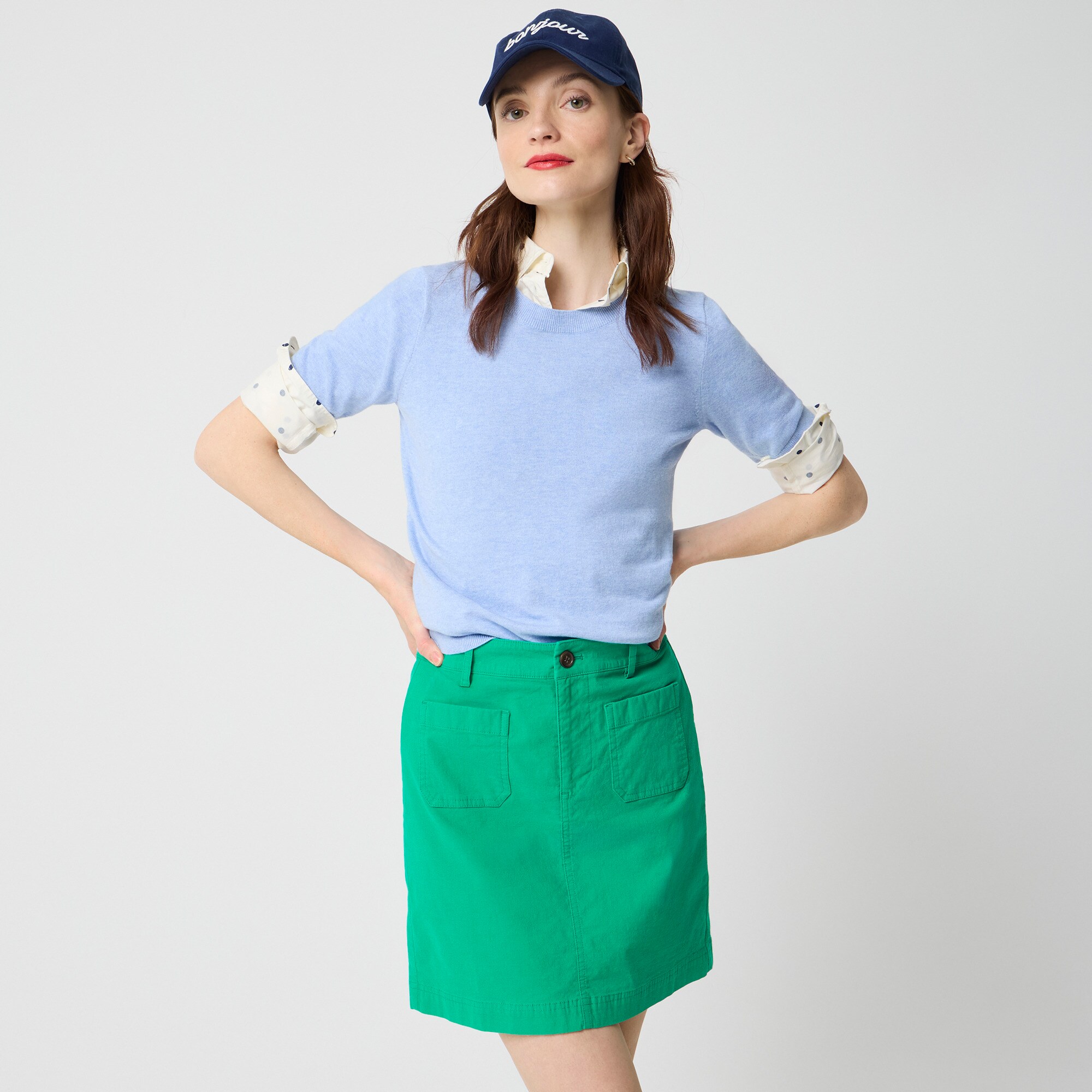  Lizzie patch-pocket mini skirt
