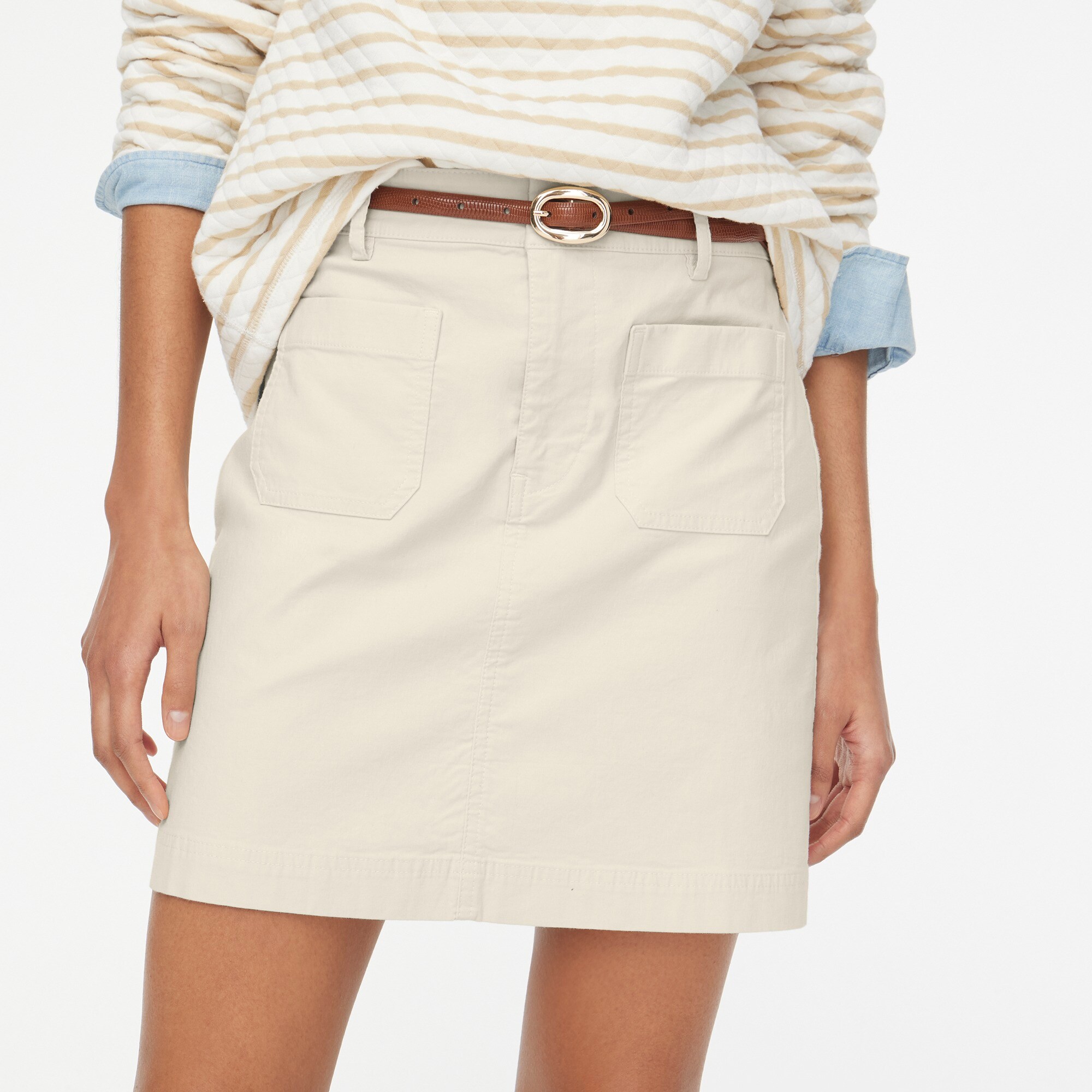 Lizzie patch-pocket mini skirt