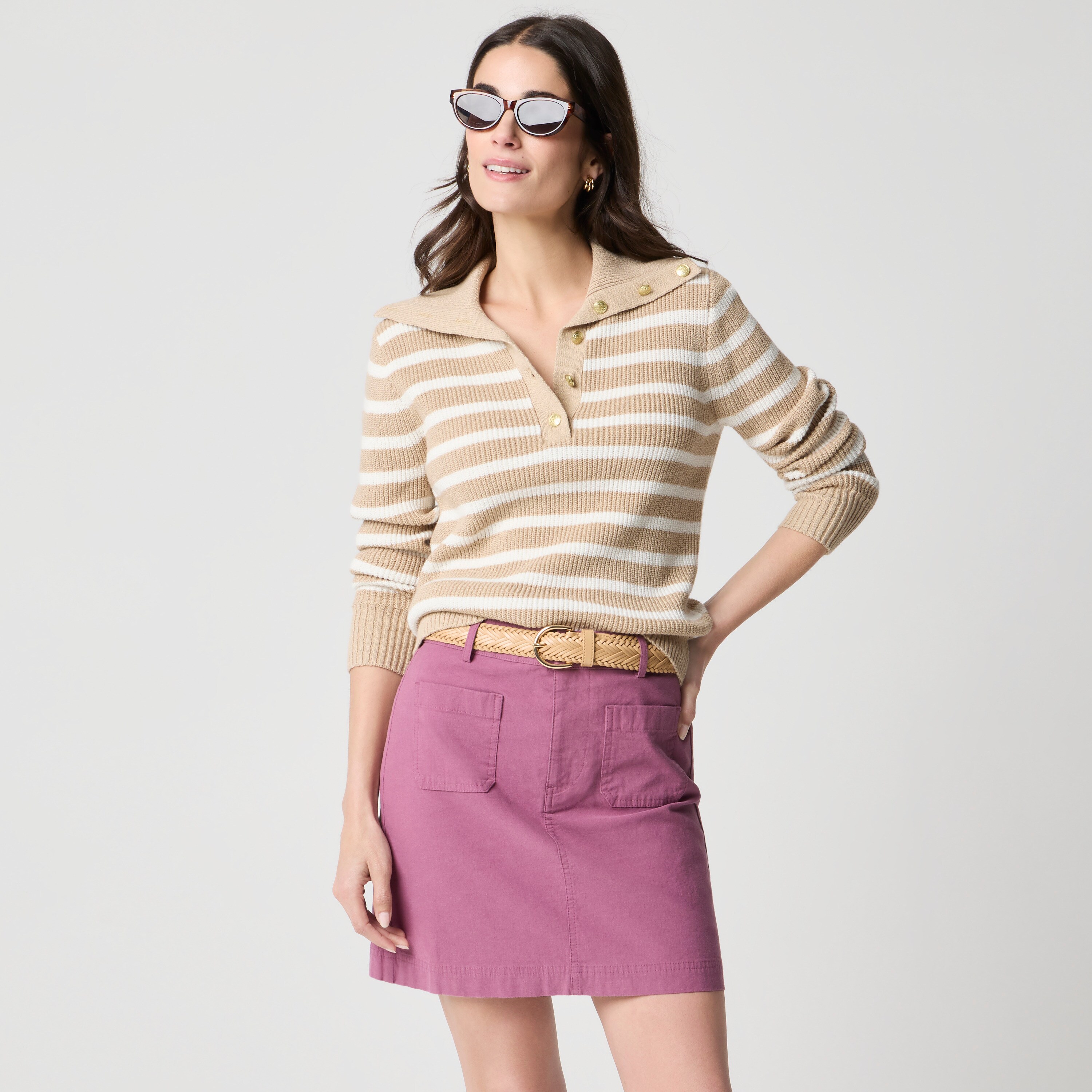 Lizzie patch-pocket mini skirt