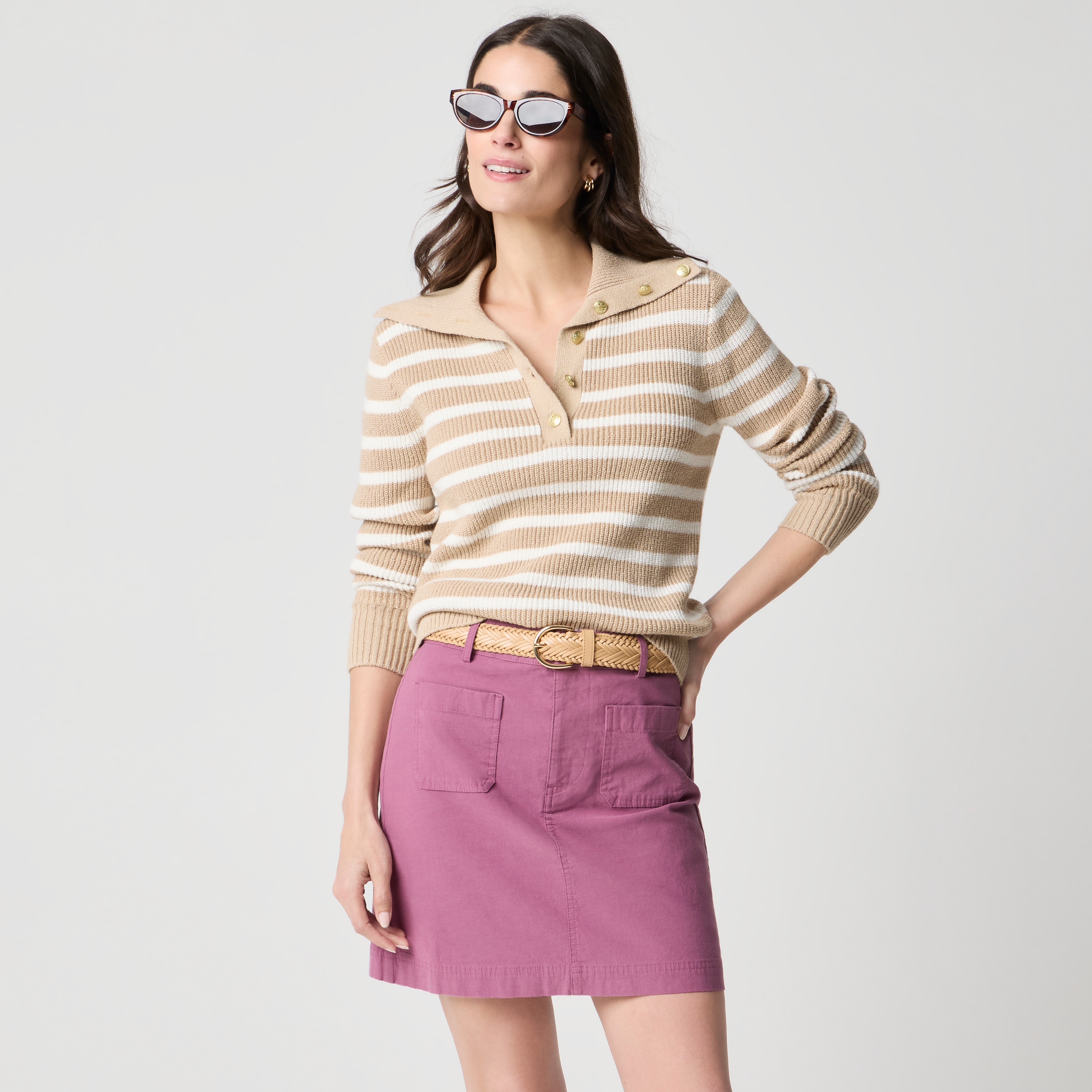 Lizzie Patch-pocket Mini Skirt For Women | Factory