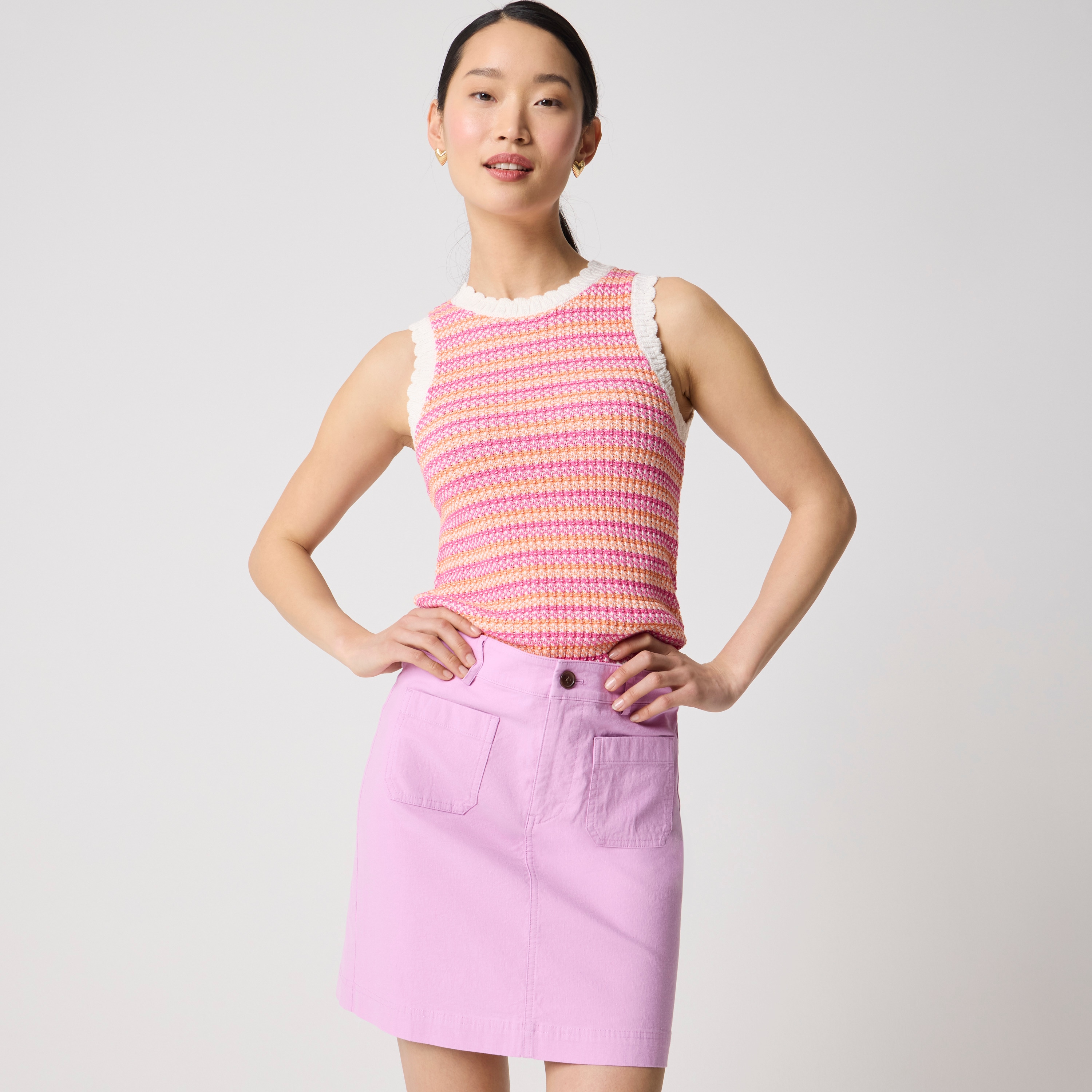 Lizzie Patch-pocket Mini Skirt For Women | Factory