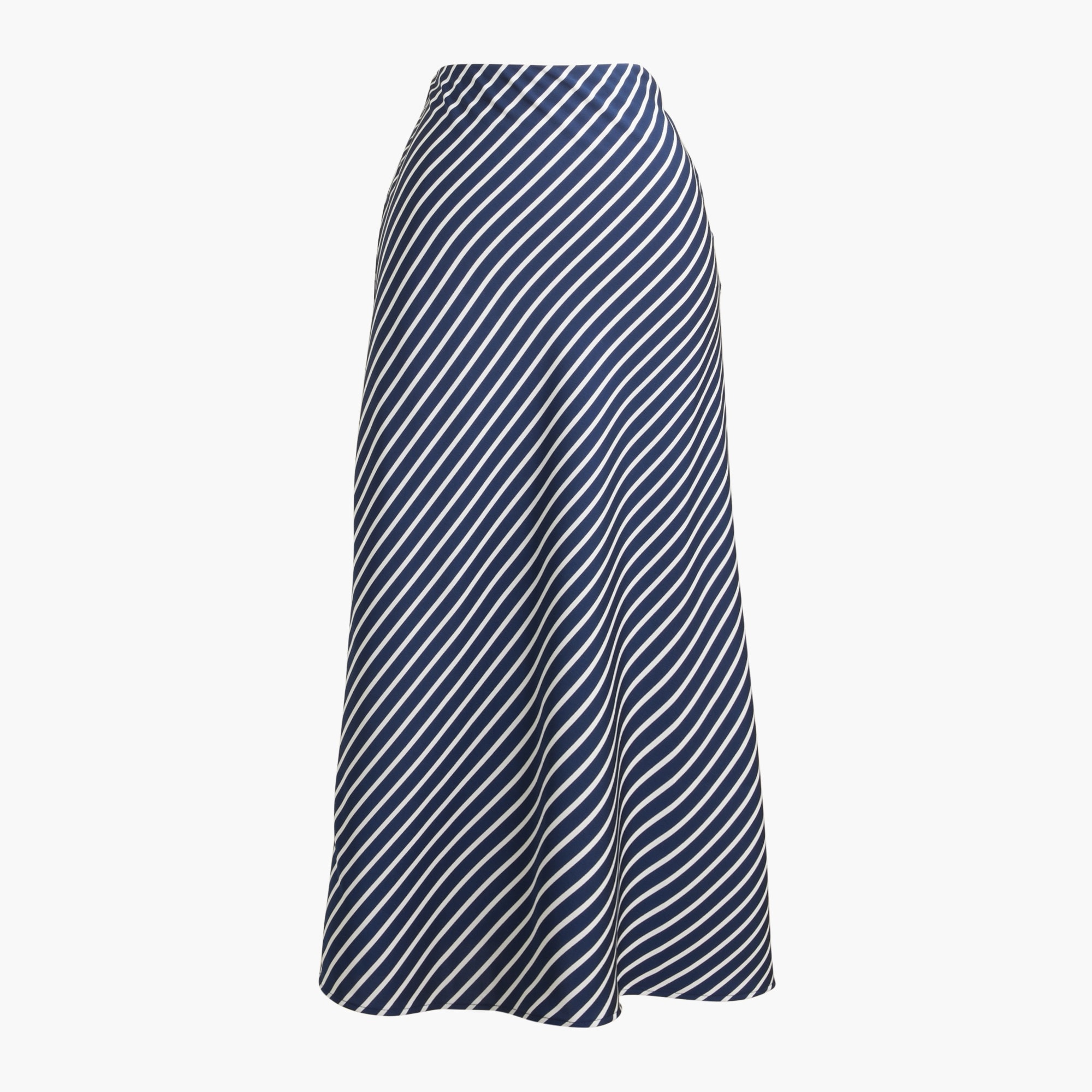 Striped maxi slip skirt