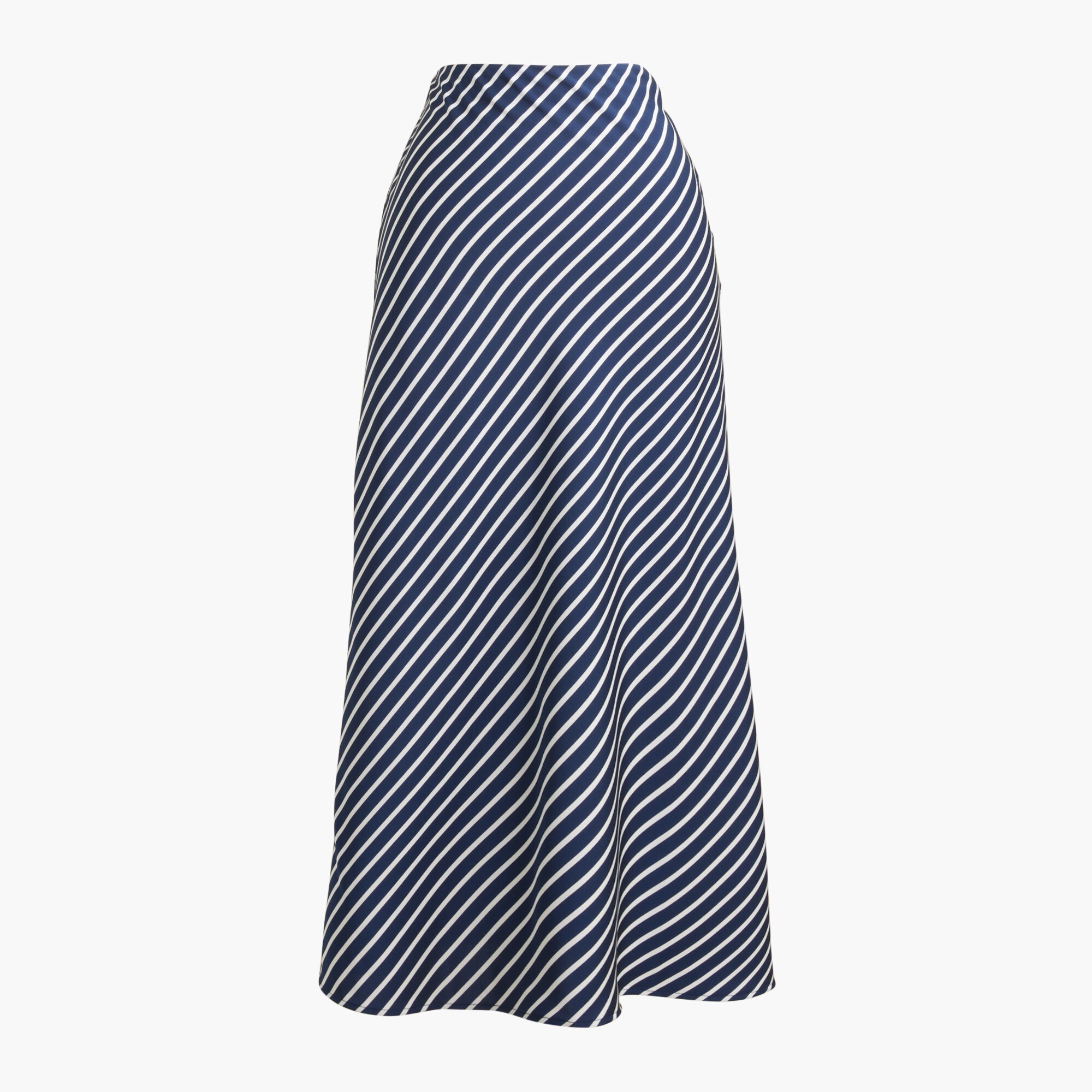Striped maxi slip skirt