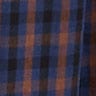Pleated button-front midi skirt NAVY BROWN